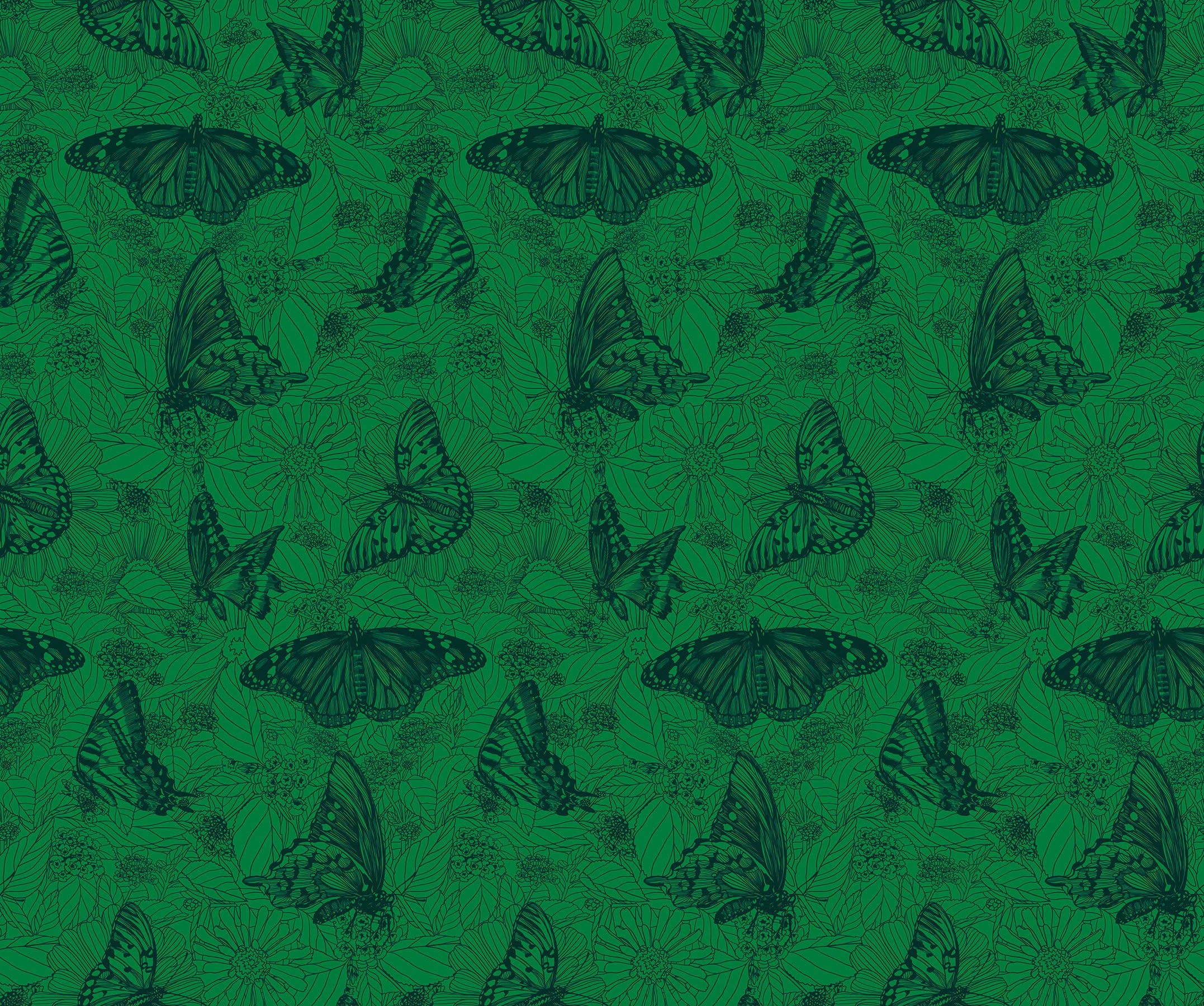 Indelible: Ink | Winging It - Jade by Anna Maria Textiles | AMT1006-72C