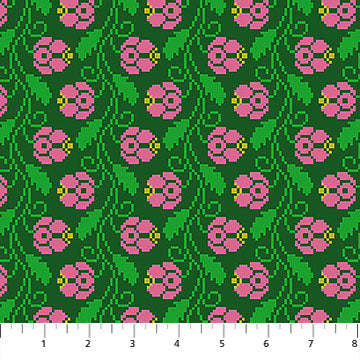 Heiress | Curled Vine - Darling by Anna Maria Textiles | AMT1009-72C