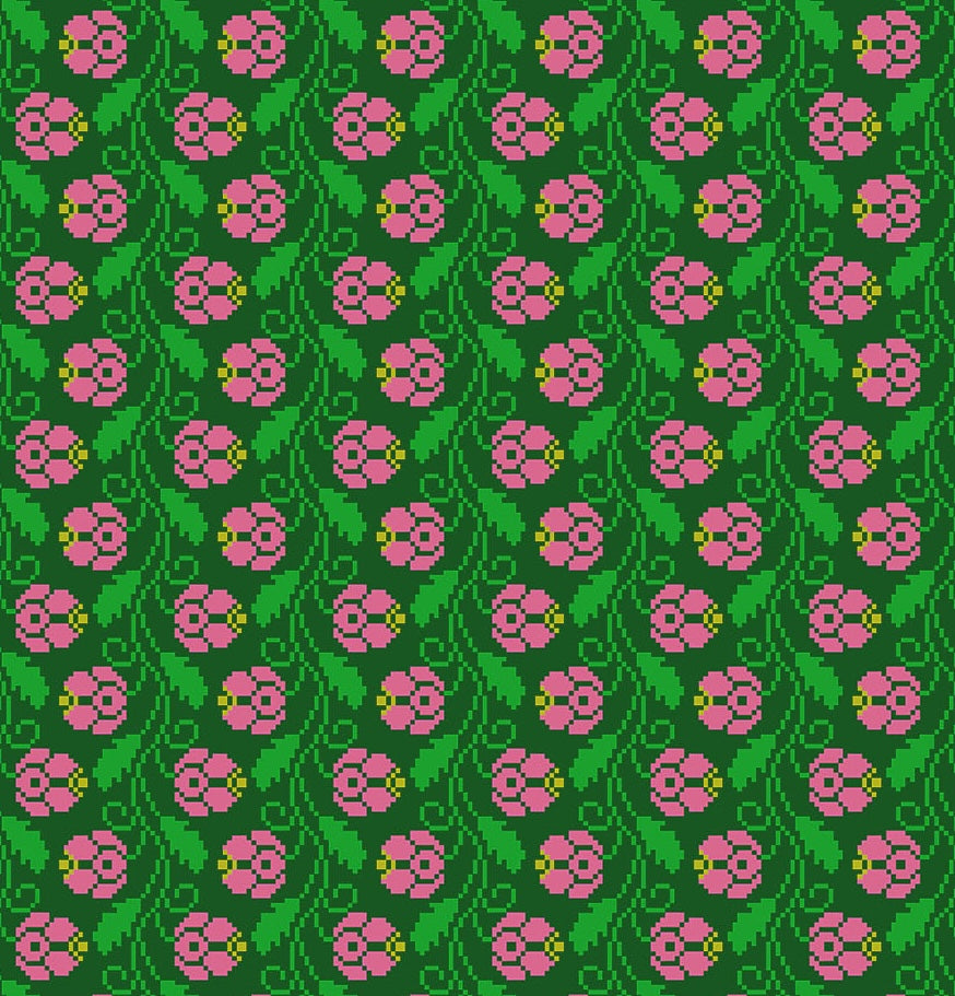 Heiress | Curled Vine - Darling by Anna Maria Textiles | AMT1009-72C