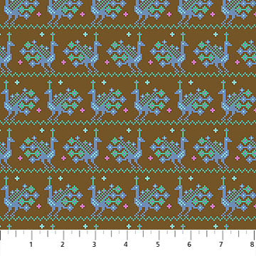 Heiress | Peacock - Bark by Anna Maria Textiles | AMT1014-36V