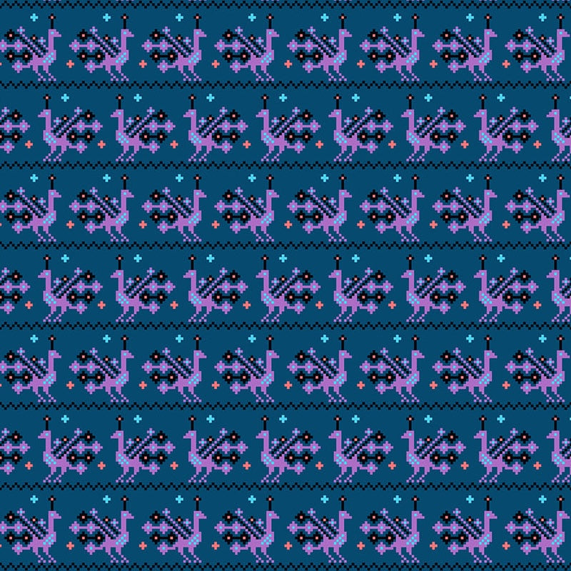 Heiress | Peacock - Midnight by Anna Maria Textiles | AMT1014-49L