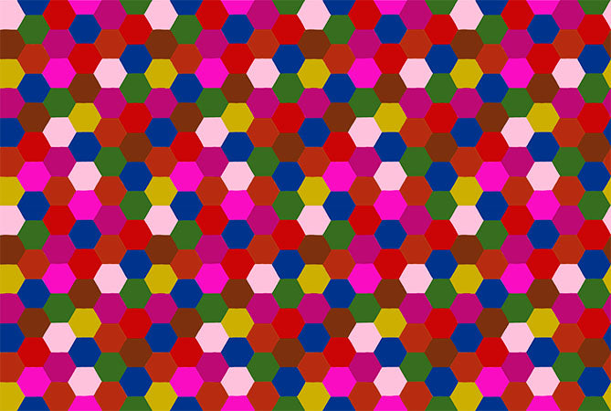 Piecework | Hexagons - Eccentric by Anna Maria for Anna Maria Textiles | AMT111-28L