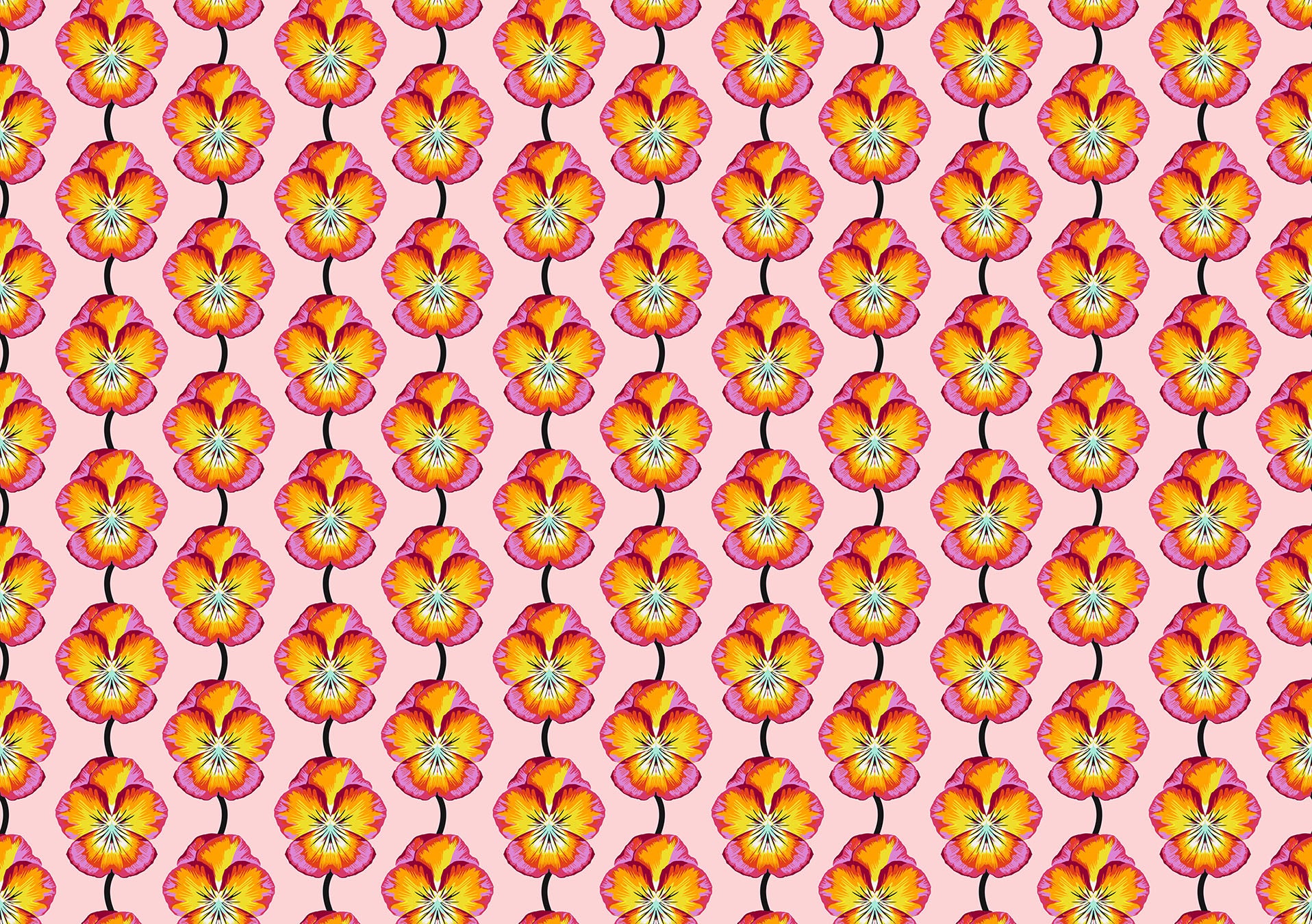 Iconic | Pansy - Flame by Anna Maria for Anna Maria Textiles | AMT124-59L