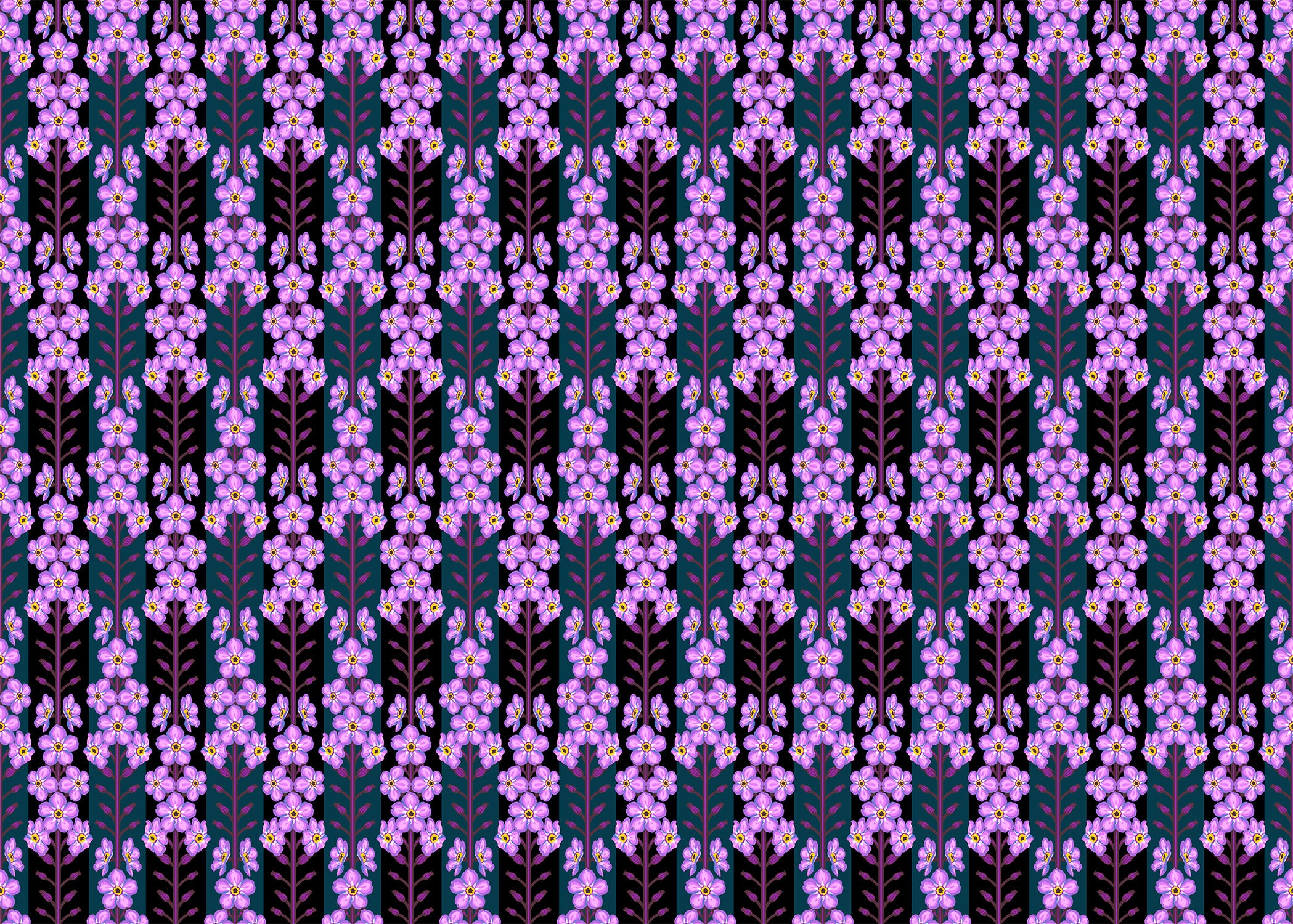 Iconic | Forget-Me-Not - Indigo by Anna Maria for Anna Maria Textiles | AMT125-84L