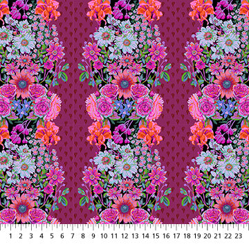 Perennial Borders | Beata's Garden - Plum by Anna Maria for Anna Maria Textiles | AMT137-84L