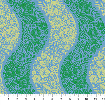 Perennial Borders | Village Path - Sea by Anna Maria for Anna Maria Textiles | AMT139-64C