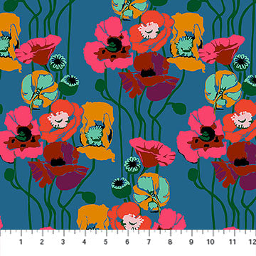 Overdressed | Pouring Poppies - Paint by Anna Maria for Anna Maria Textiles | AMT151-47L