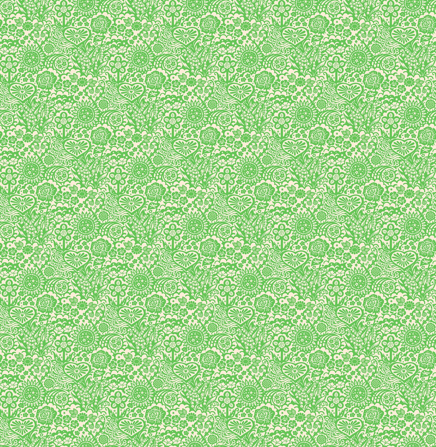 Yesterday | Little Heaven Verdant by Juliana Horner for Anna Maria Textiles | AMT156-73C