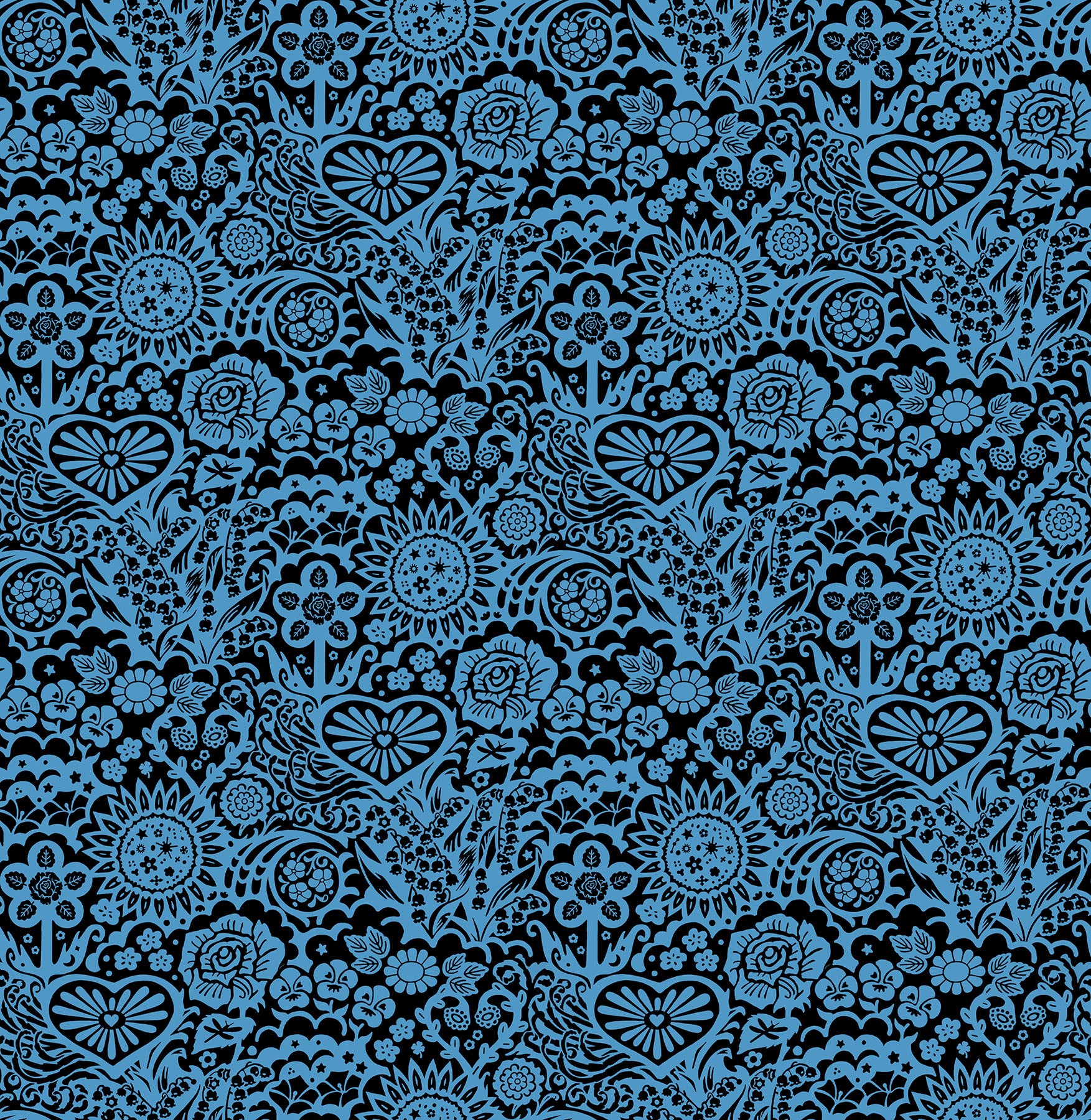 Yesterday | Big Heaven Blue Jeans by Juliana Horner for Anna Maria Textiles | AMT157-62L