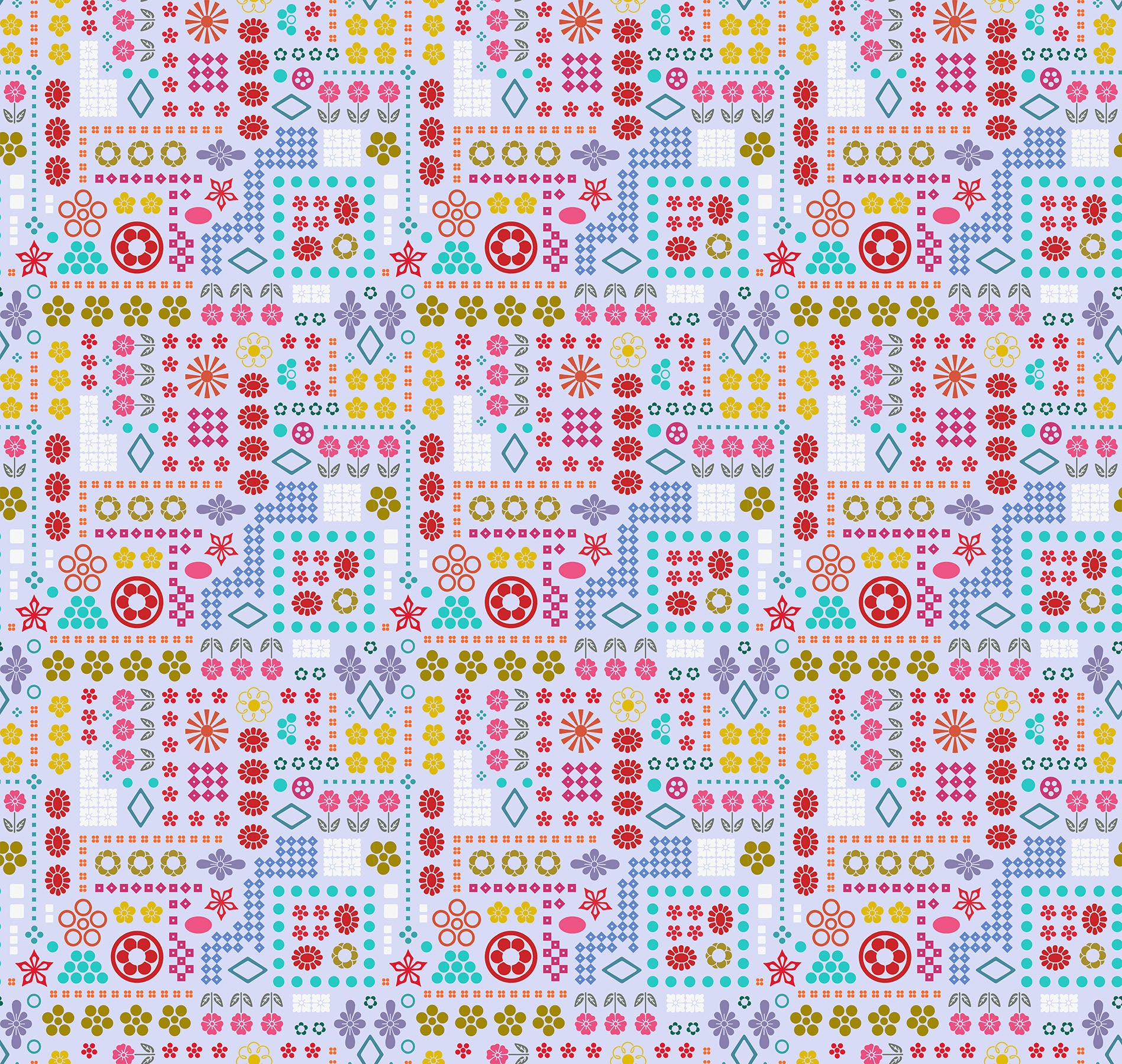 Yesterday | High Score Periwinkle by Juliana Horner for Anna Maria Textiles | AMT160-63V