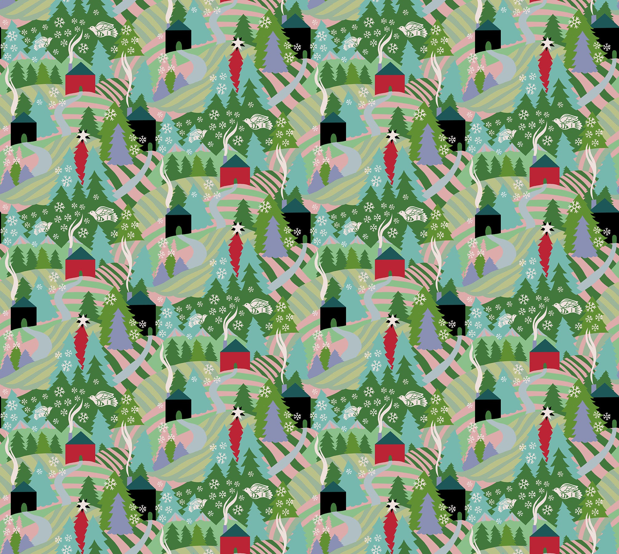 Cozy Christmas | Flurry - Morning by Anna Maria Textiles | AMT161-72V