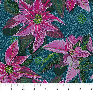 Cozy Christmas | Poinsettia - Flourish by Anna Maria Textiles | AMT166-74L