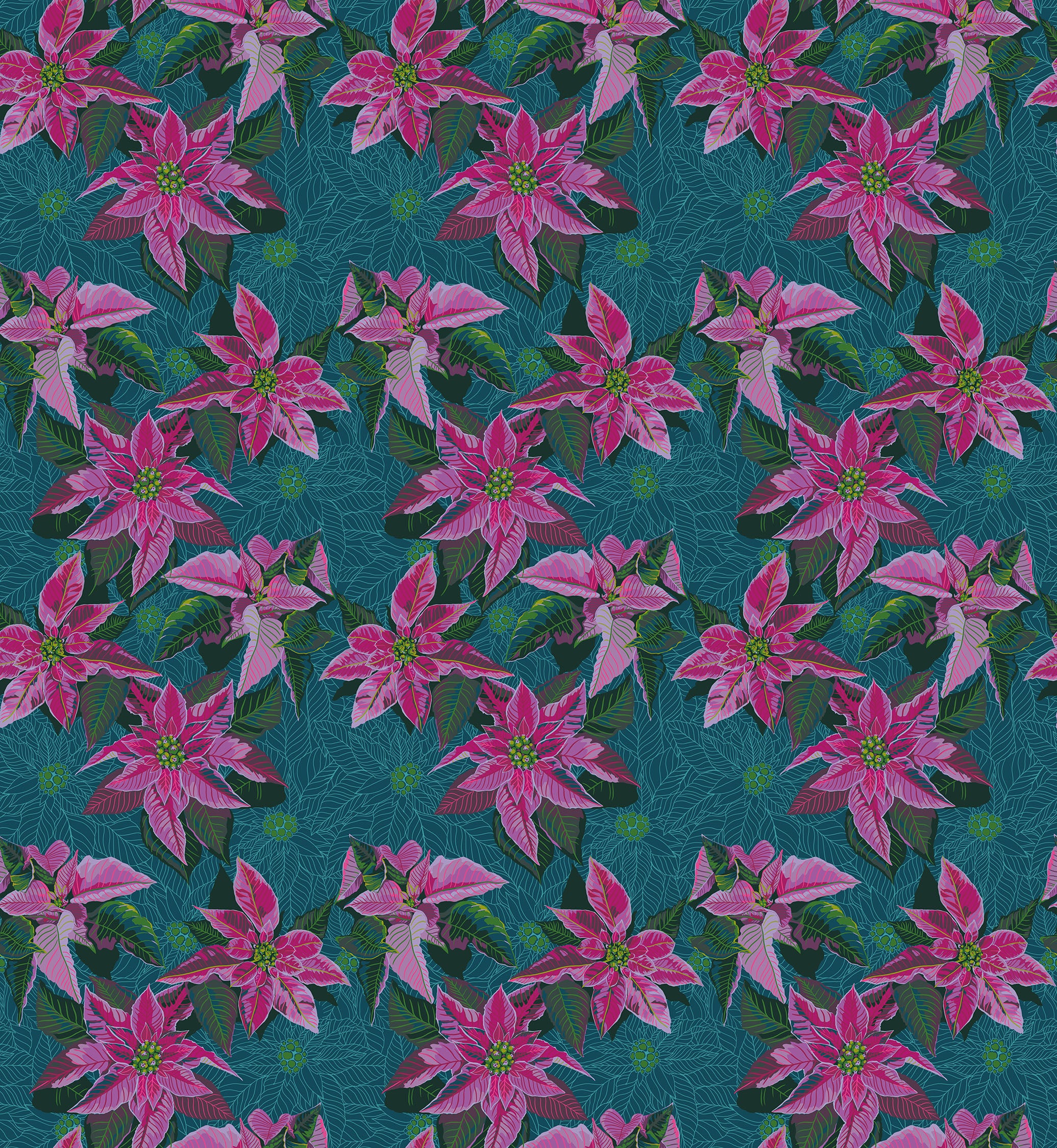 Cozy Christmas | Poinsettia - Flourish by Anna Maria Textiles | AMT166-74L