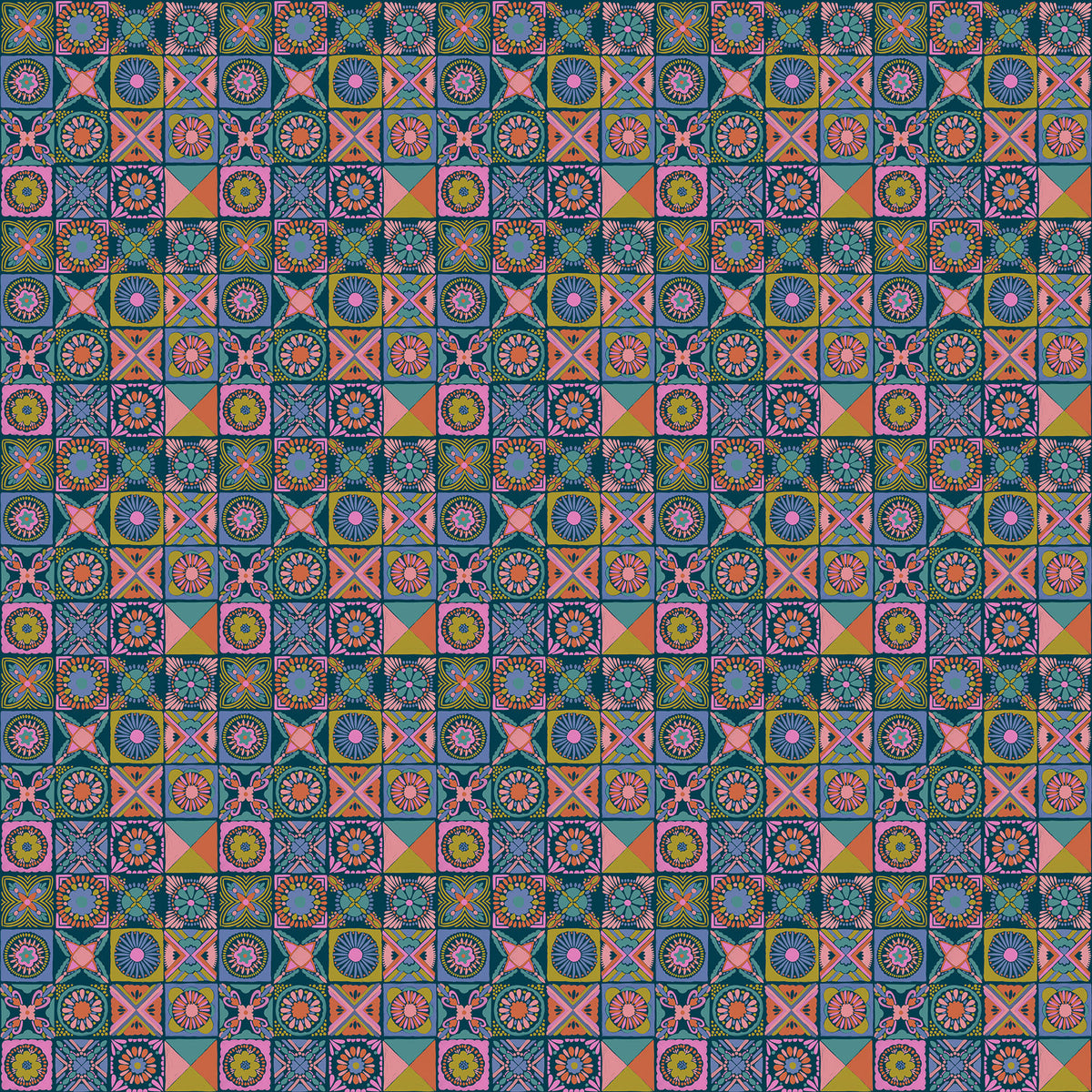 Rhapsody | Cottage Kitchen - Navy by Anna Maria Textiles | AMT168-47L