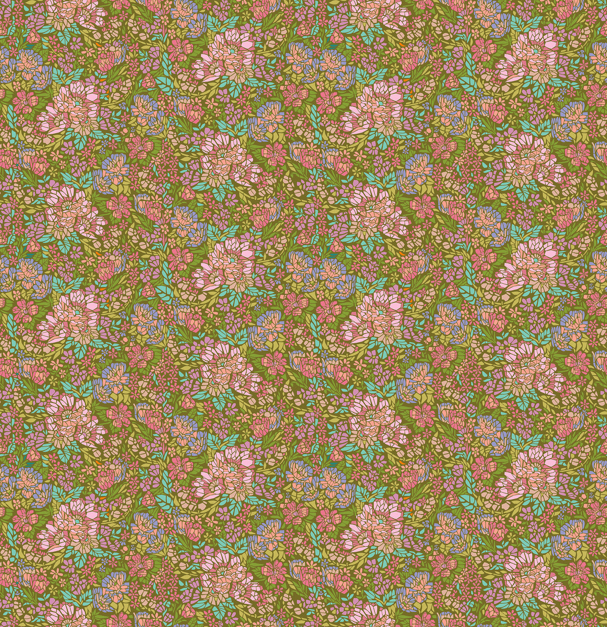 Rhapsody | Mosaic - Avocado by Anna Maria Textiles | AMT169-72V