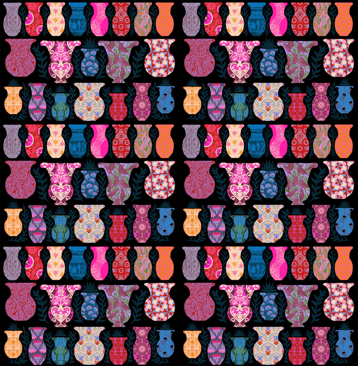Rhapsody | Anniversary Vase - Multi by Anna Maria Textiles | AMT173-99