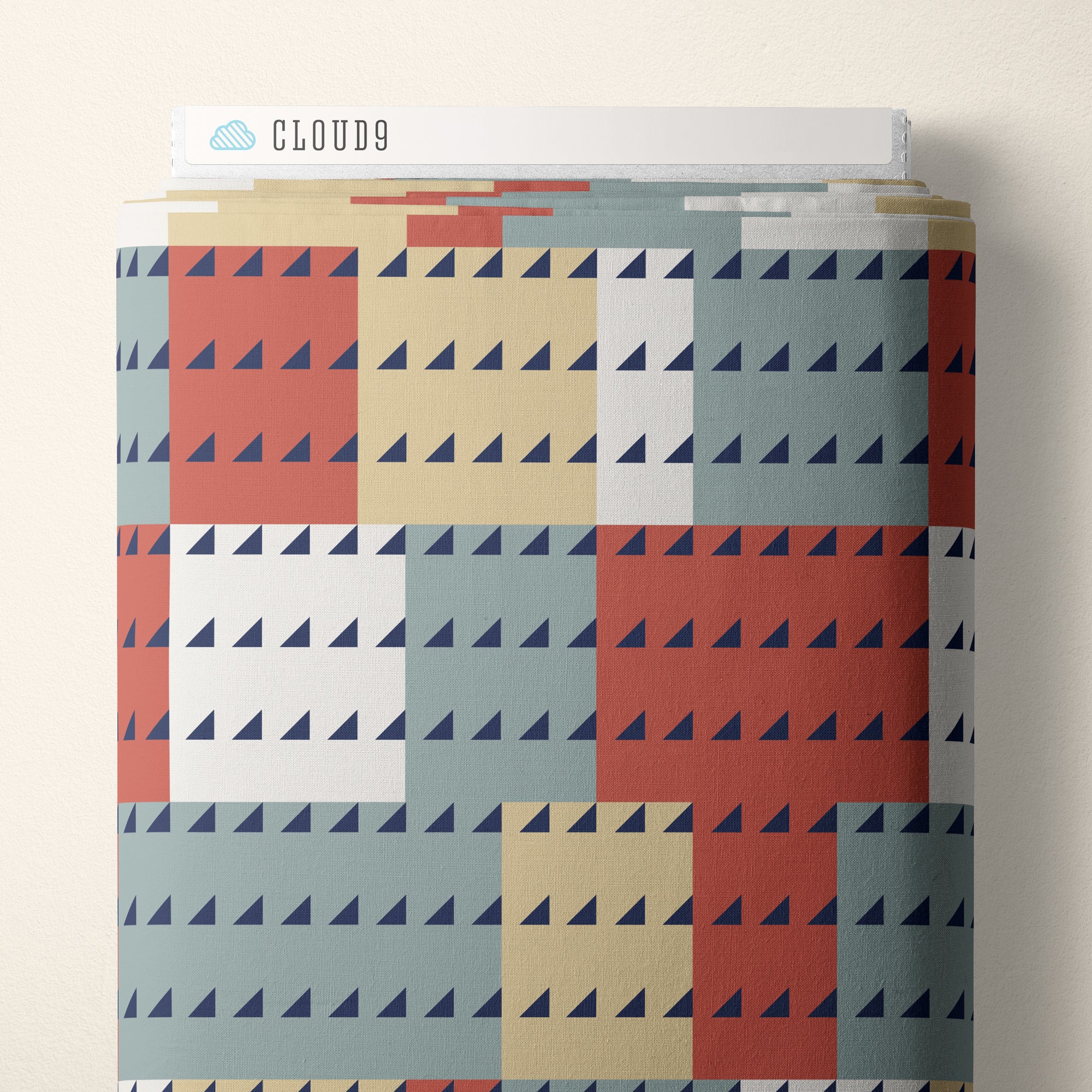 American Bold | Imperial - Red/Navy by Frank Lloyd Wright for Cloud9 | 228685 | 100% Organic Cotton