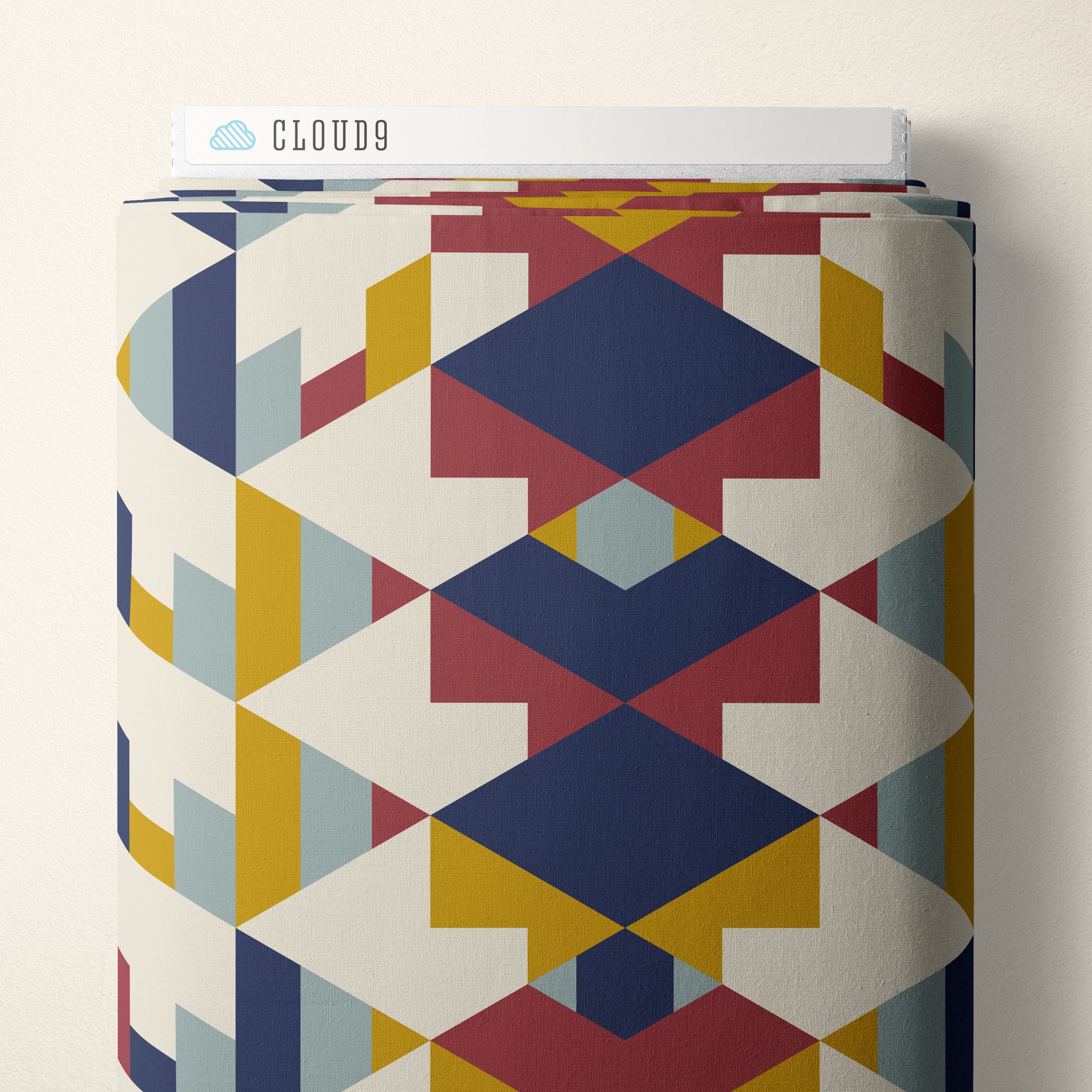 American Bold | Hollyhock - Red/Navy by Frank Lloyd Wright for Cloud9 | 228688 | 100% Organic Cotton