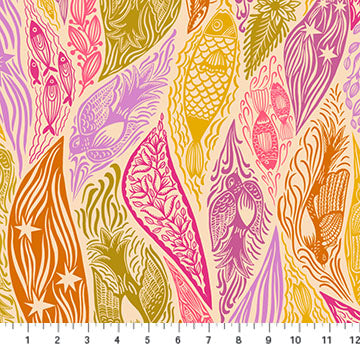 Shooting Star | Current Mango - 108" Wide Backing by Anna Maria for Anna Maria Textiles | BAMT118-58