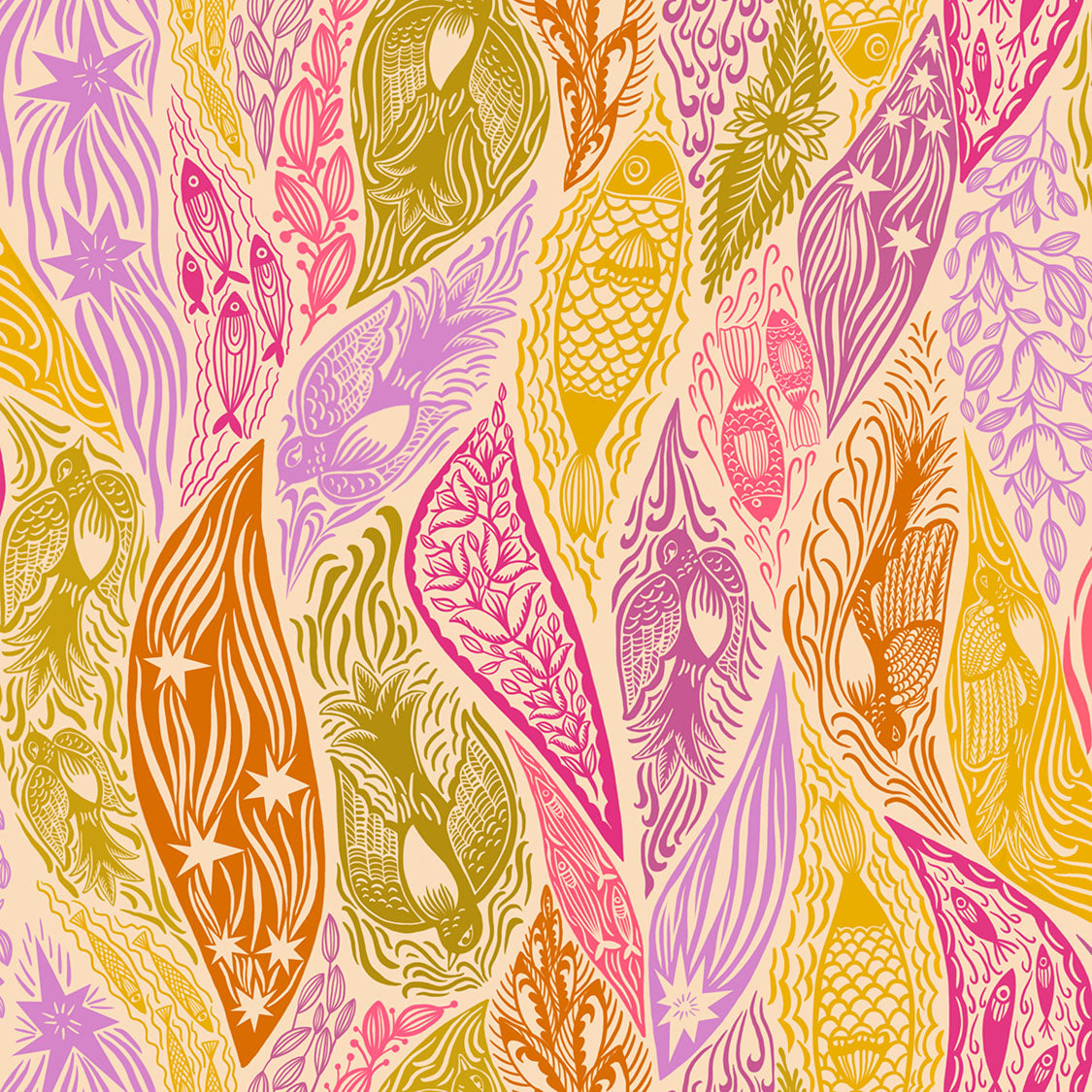 Shooting Star | Current Mango - 108" Wide Backing by Anna Maria for Anna Maria Textiles | BAMT118-58