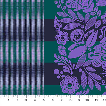 Perennial Borders | Festival Ocean - 108" Wide Backing by Anna Maria for Anna Maria Textiles | BAMT141-82