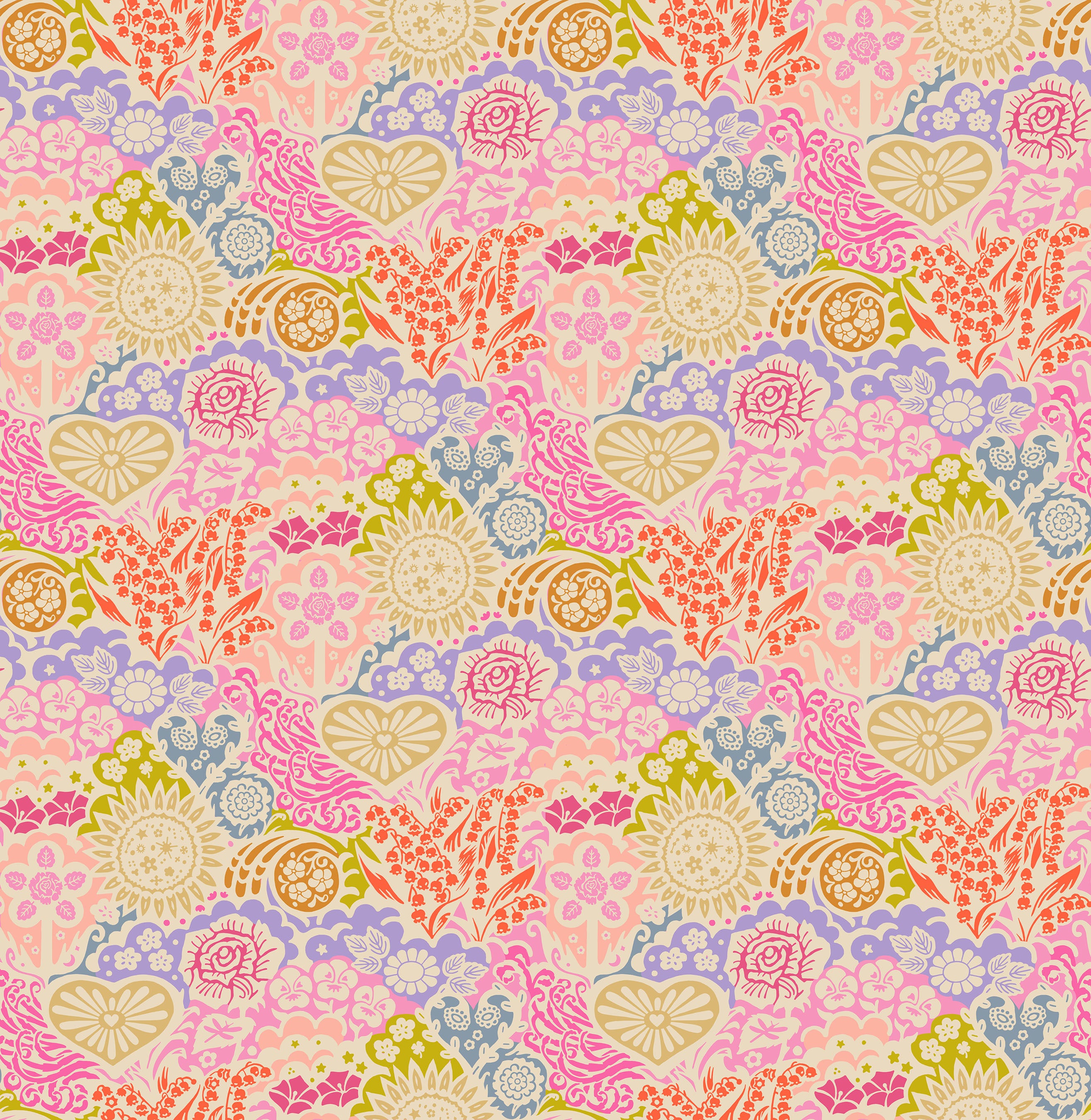 Euphoria Bouquet | 108" Wide Backing by Anna Maria Textiles (Backings No. 3) | BAMT161-23