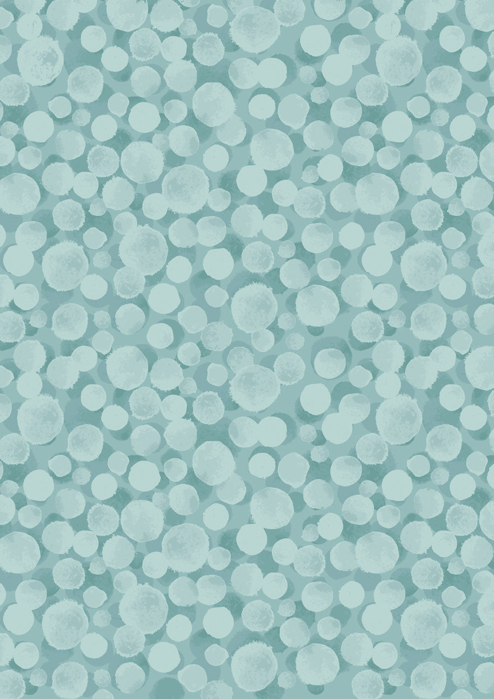 Bumbleberries - Duck Egg (BB033) by Lewis & Irene - Cotton Blender