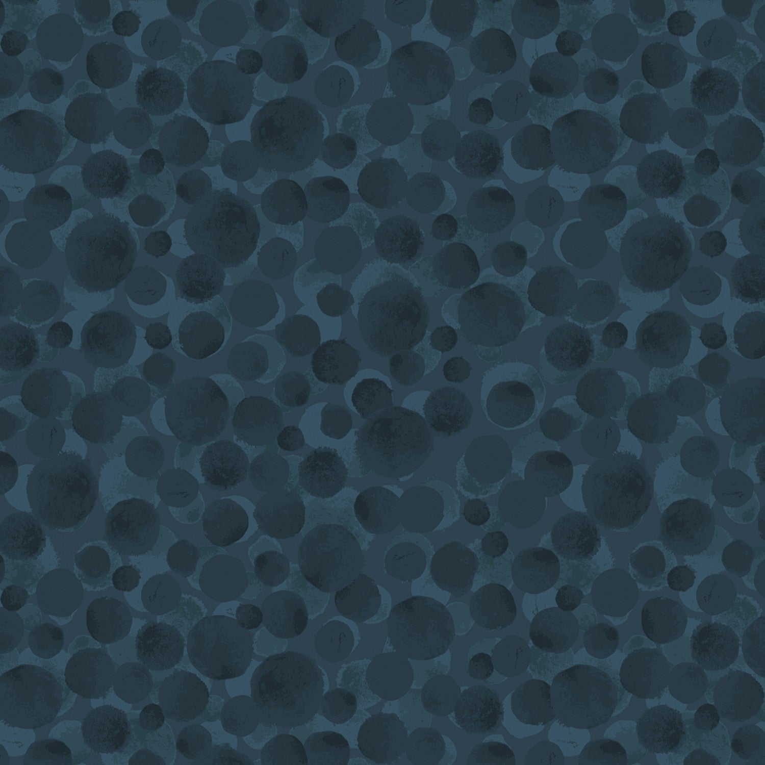 Secret Winter Garden Flannel | Bumbleberries Dark Blue by Lewis & Irene | 100% Cotton Flannel