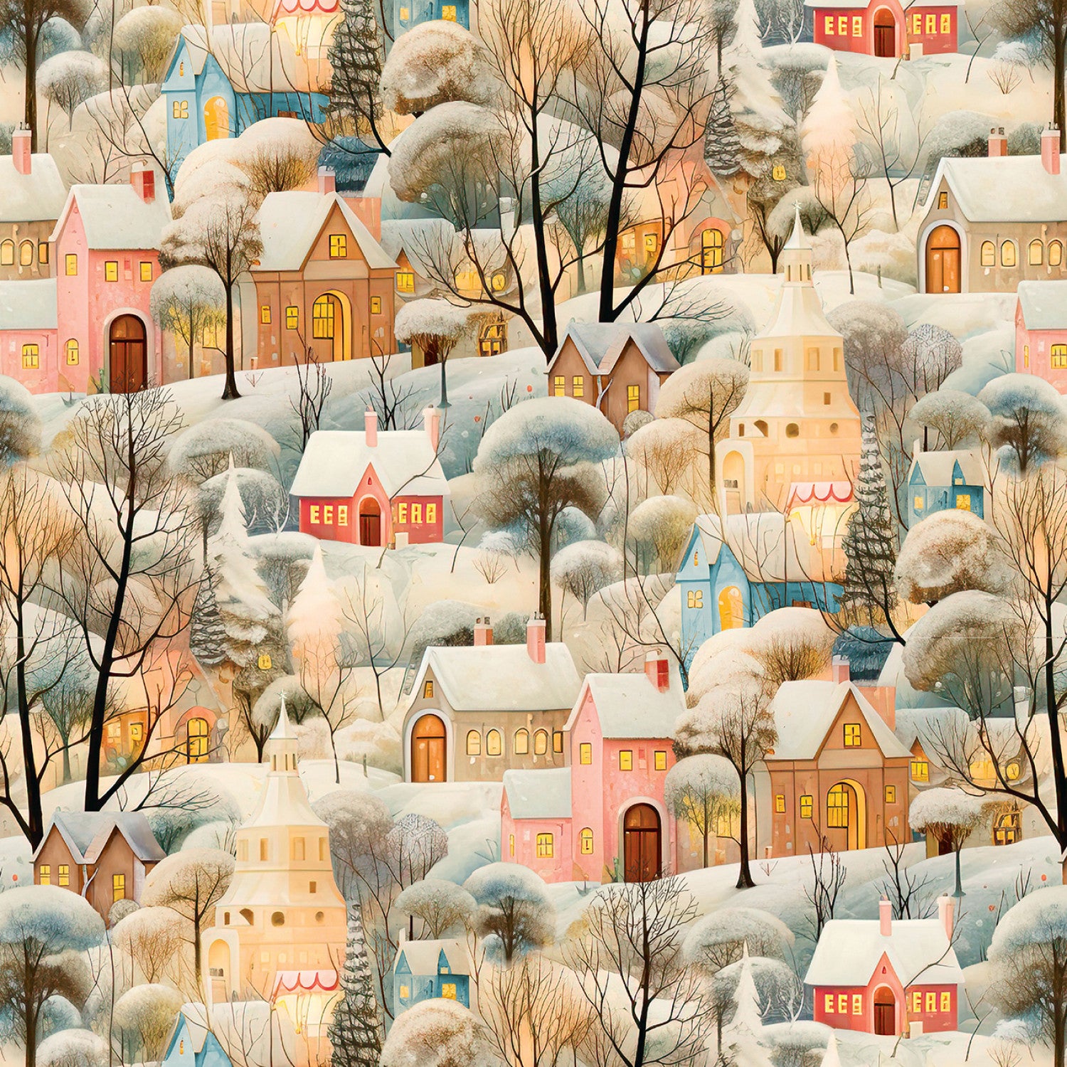 Comfort & Joy | Ivory Village Allover by Michael Ward for Blank Quilting | 4163-41