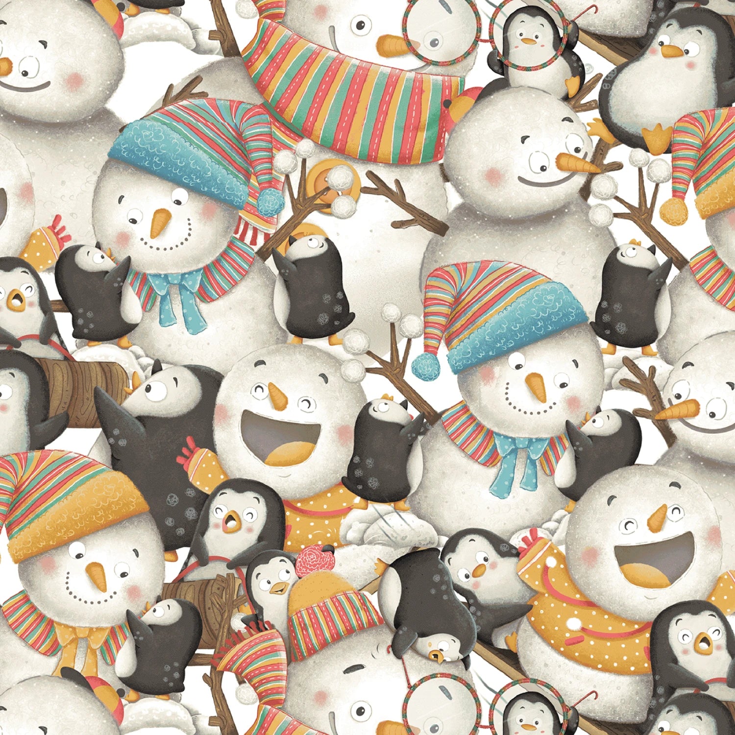 Snowmates | Multi Packed Characters by Nidhi Wadhwa for Blank Quilting | 4920-13