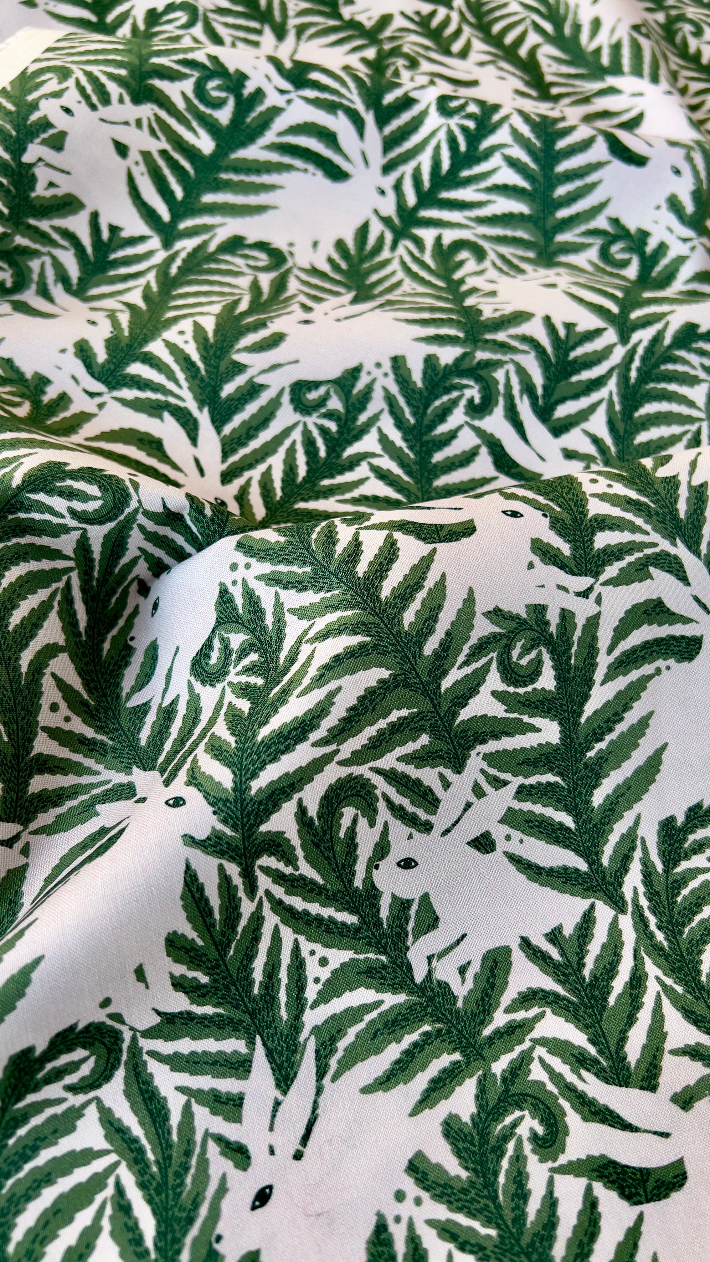 Baltic Woodland - Wild Hares Organic Cotton from Cloud9 Fabrics