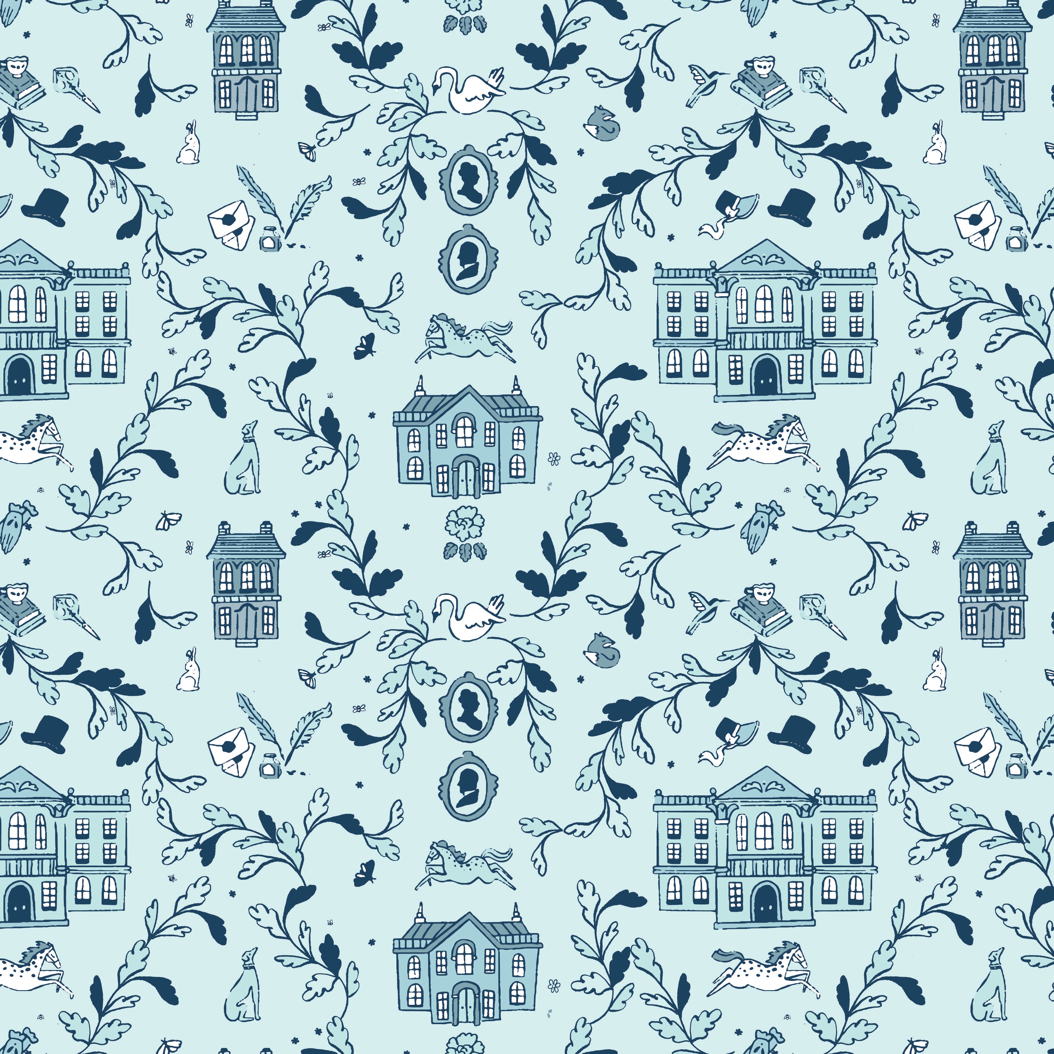 Pride & Prejudice | Pemberley Blue by Riley Blake Designs | C13770-BLUE
