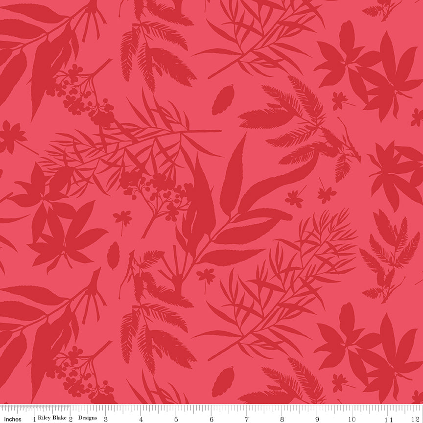Floral Gardens | Foliage Red by Royal Horticultural Society for Riley Blake | C14361-RED