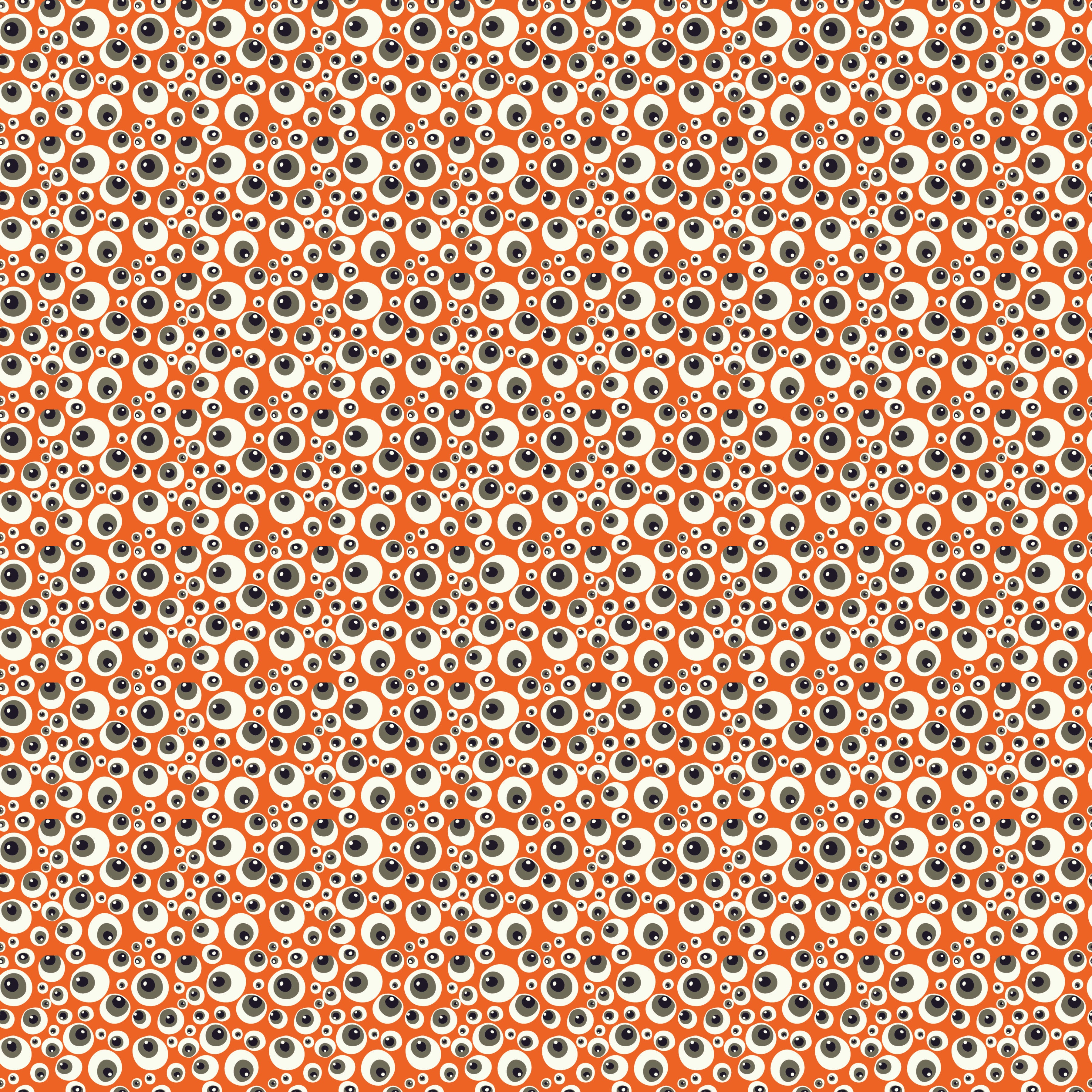 Beggar's Night | Eyeballs Orange by Sandy Gervais for Riley Blake | C14503-ORANGE