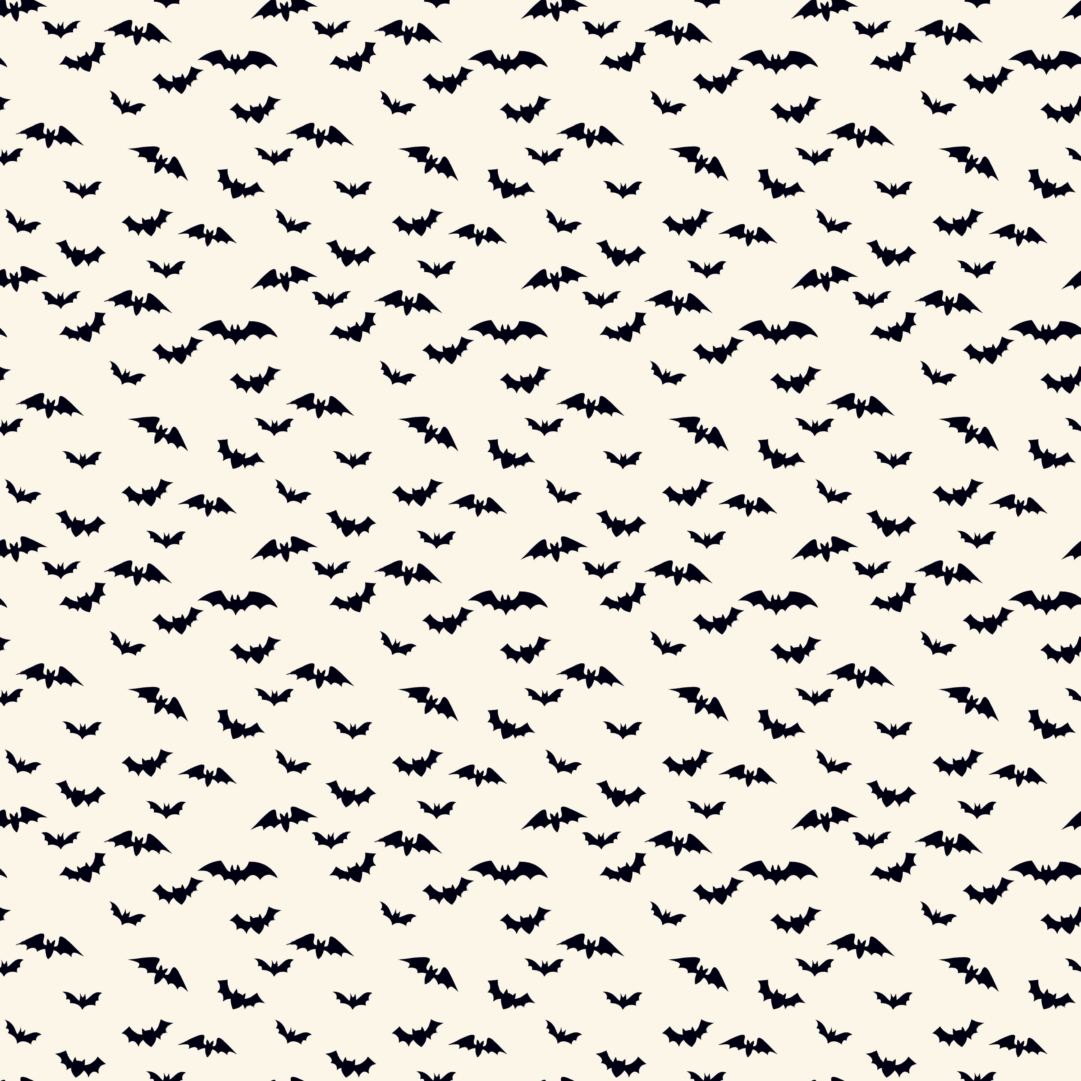 Sophisticated Halloween | Bats Cream by My Mind's Eye for Riley Blake | C14625-CREAM