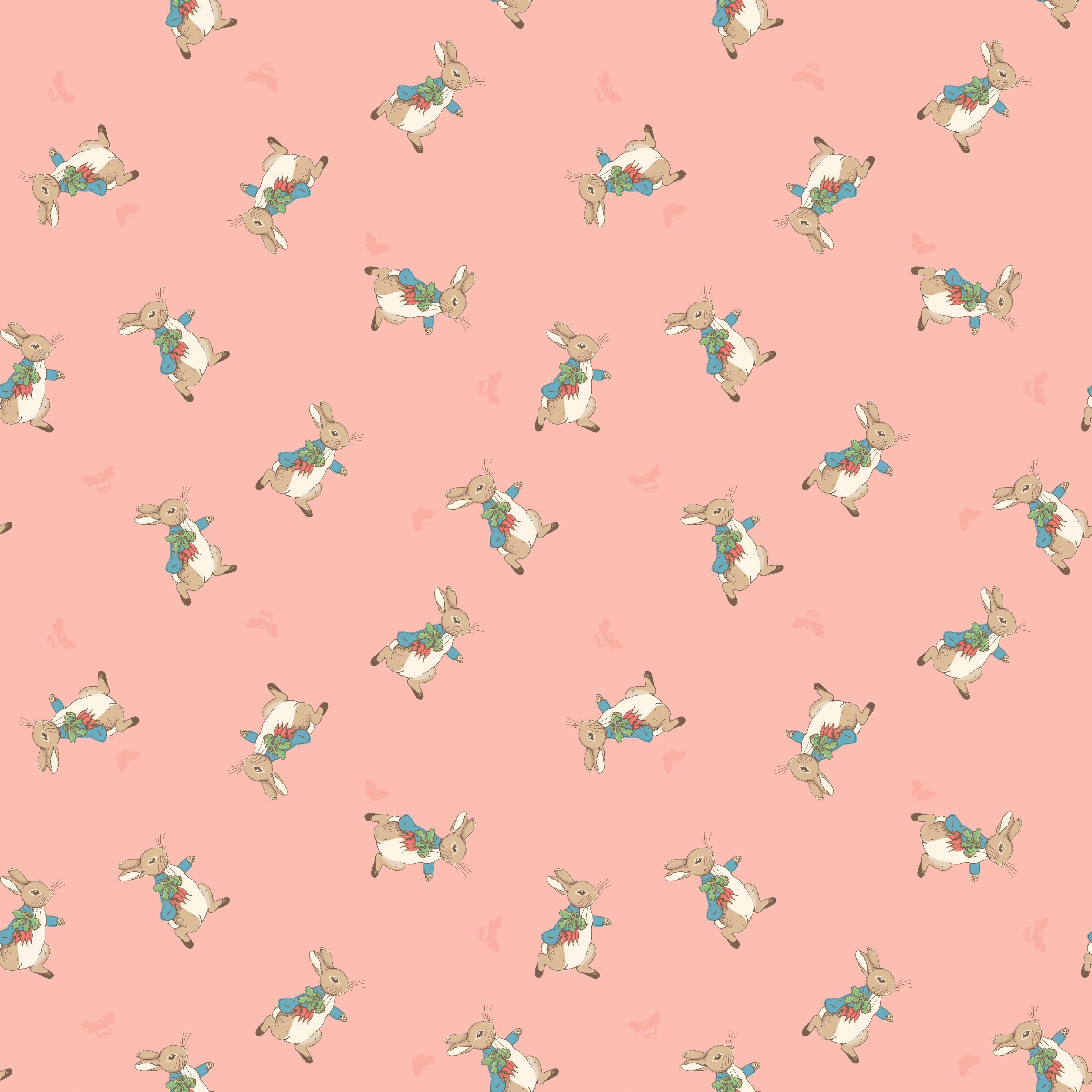 The Tale of Peter Rabbit | Peter Toss Coral by Beatrix Potter for Riley Blake | C14702-CORAL