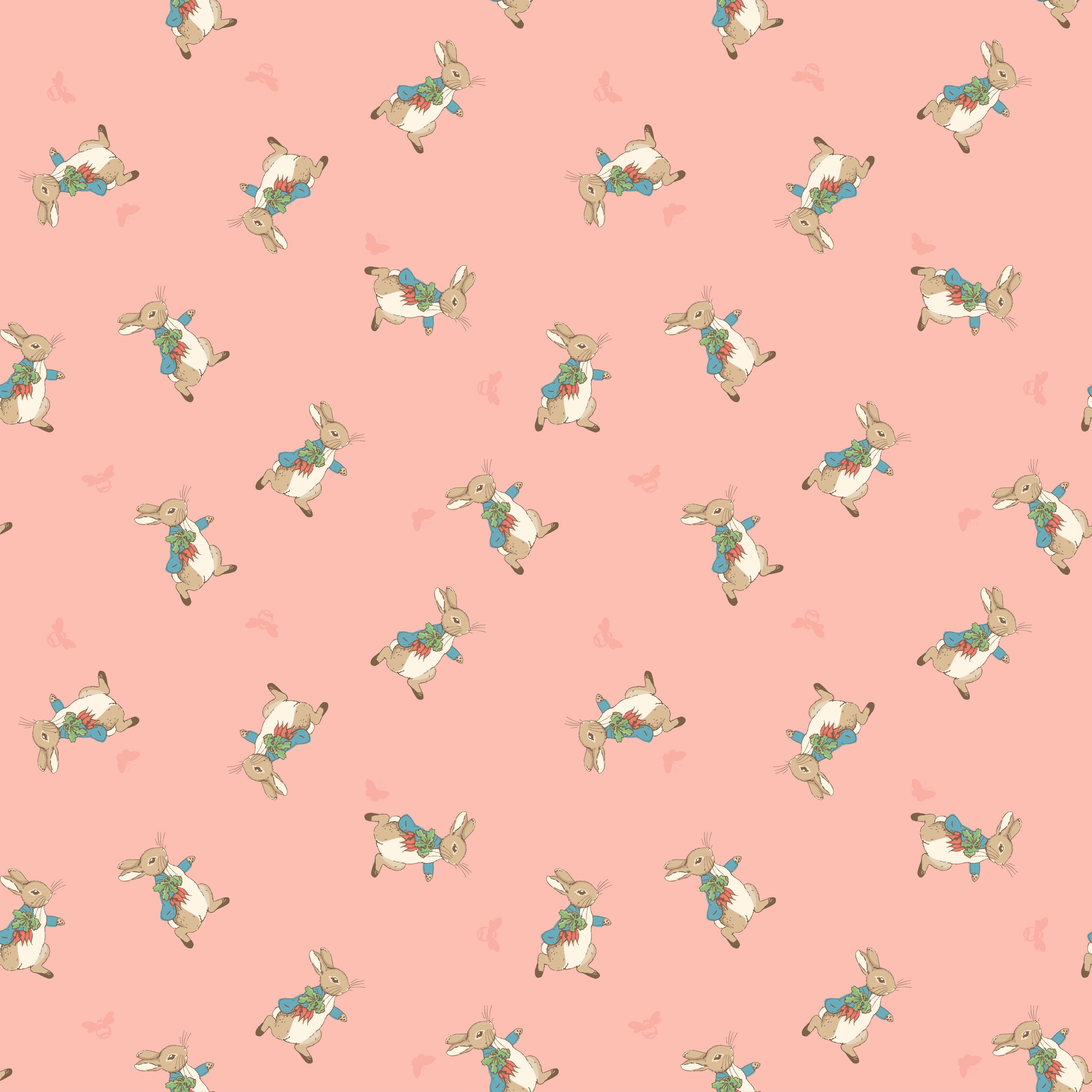 The Tale of Peter Rabbit | 1-Yard Bundle Coral by Beatrix Potter for Riley Blake | 6 pcs