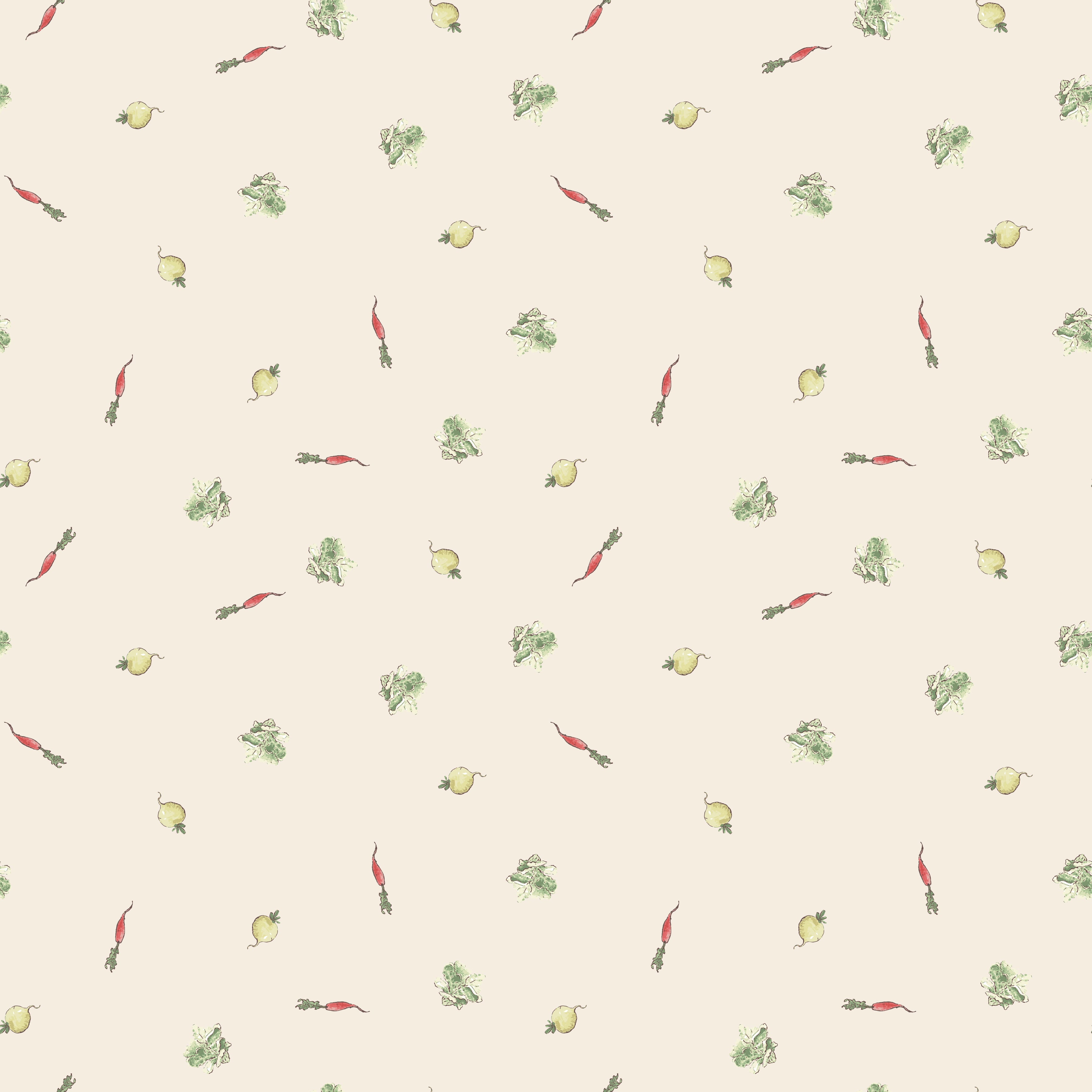 The Tale of Peter Rabbit | Veggies Cream by Beatrix Potter for Riley Blake | C14703-CREAM