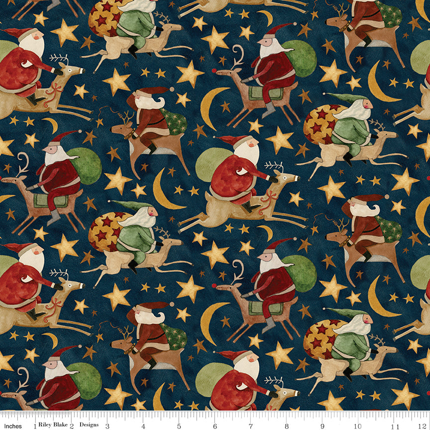Up on the Housetop | One Yard Bundle Snowflake by Teresa Kogut for Riley Blake | 8pcs