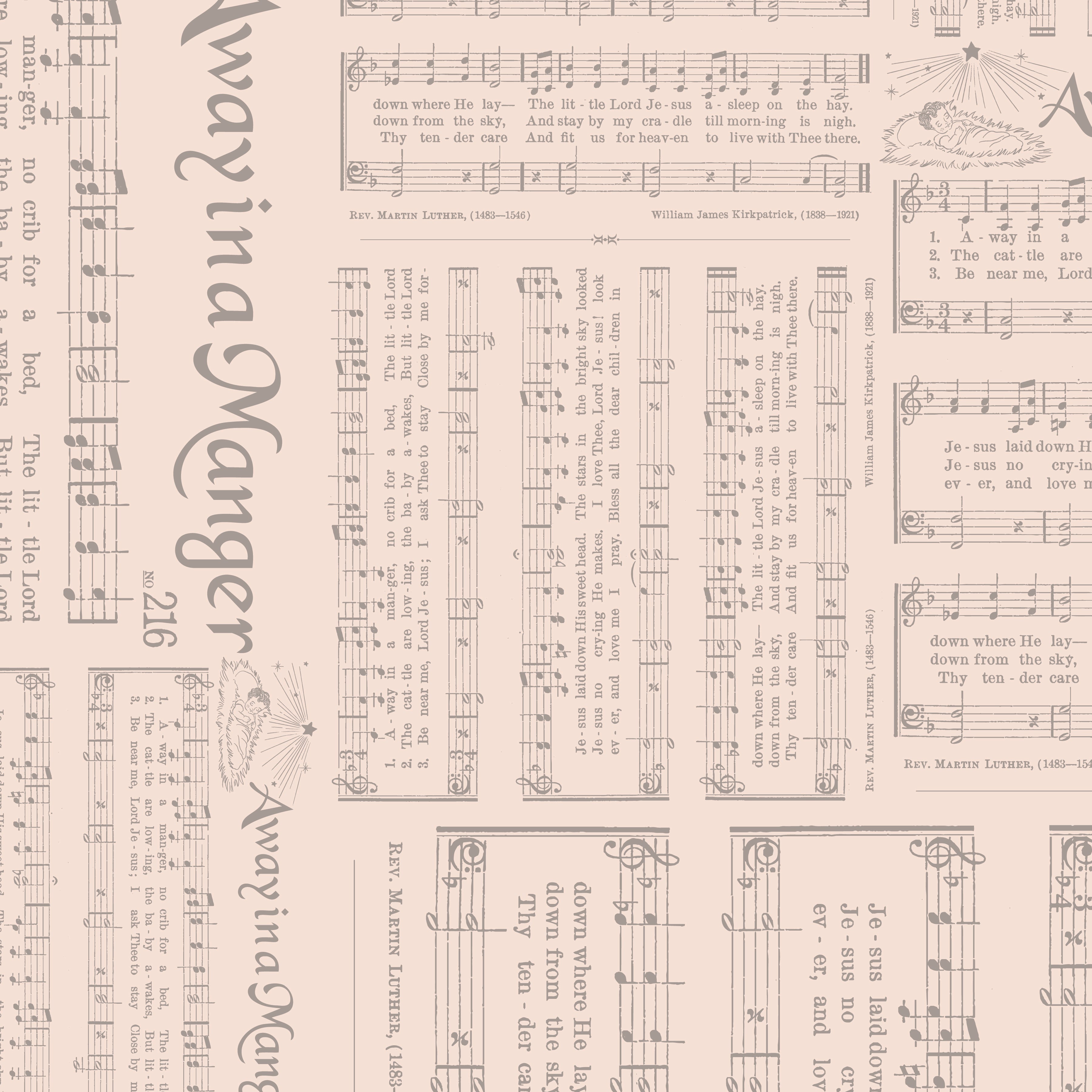 Home Town Holiday | Caroling Latte by Lori Holt for Riley Blake | C14901-LATTE