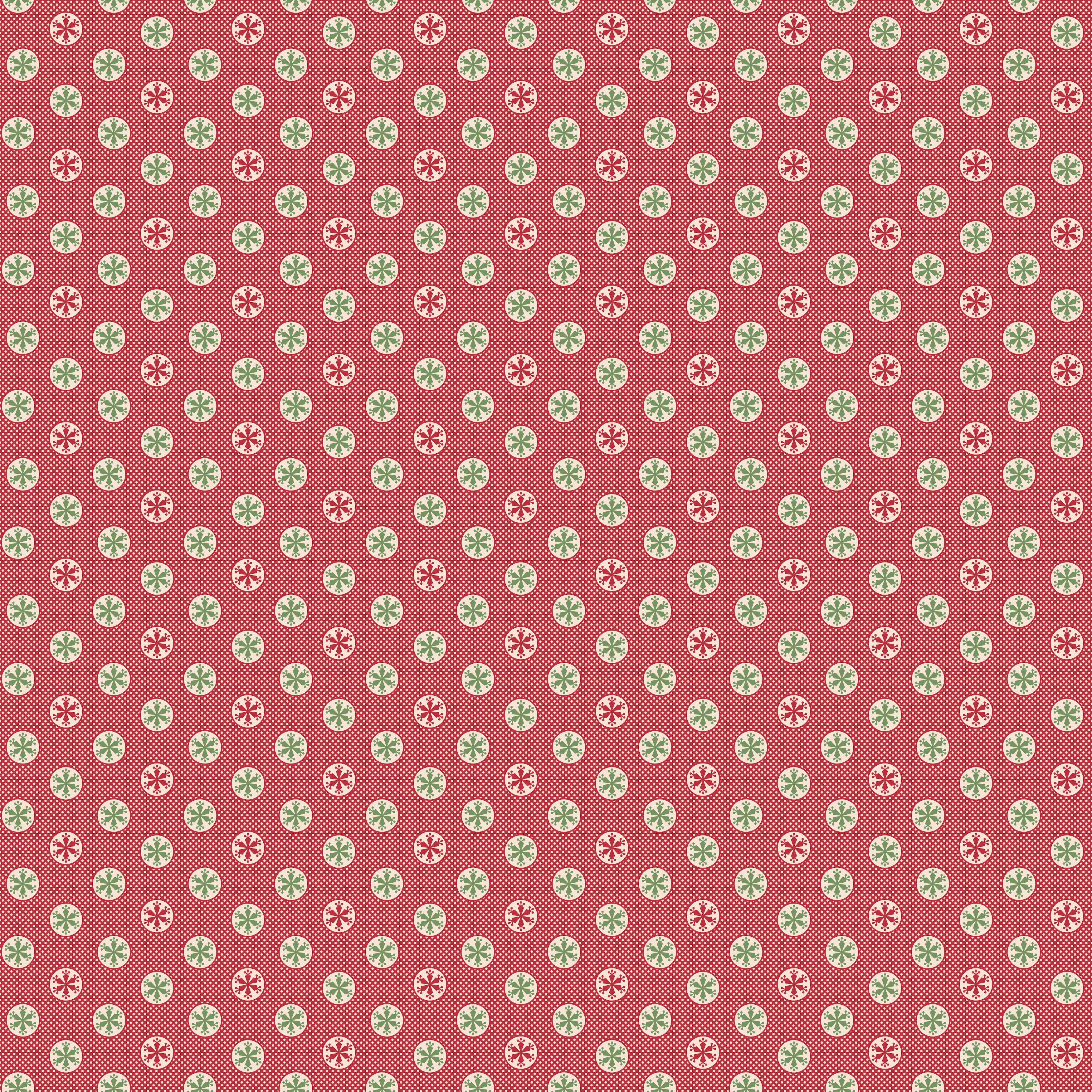 Home Town Holiday | Snowflake Riley Red by Lori Holt for Riley Blake | C14913-RILEYRED