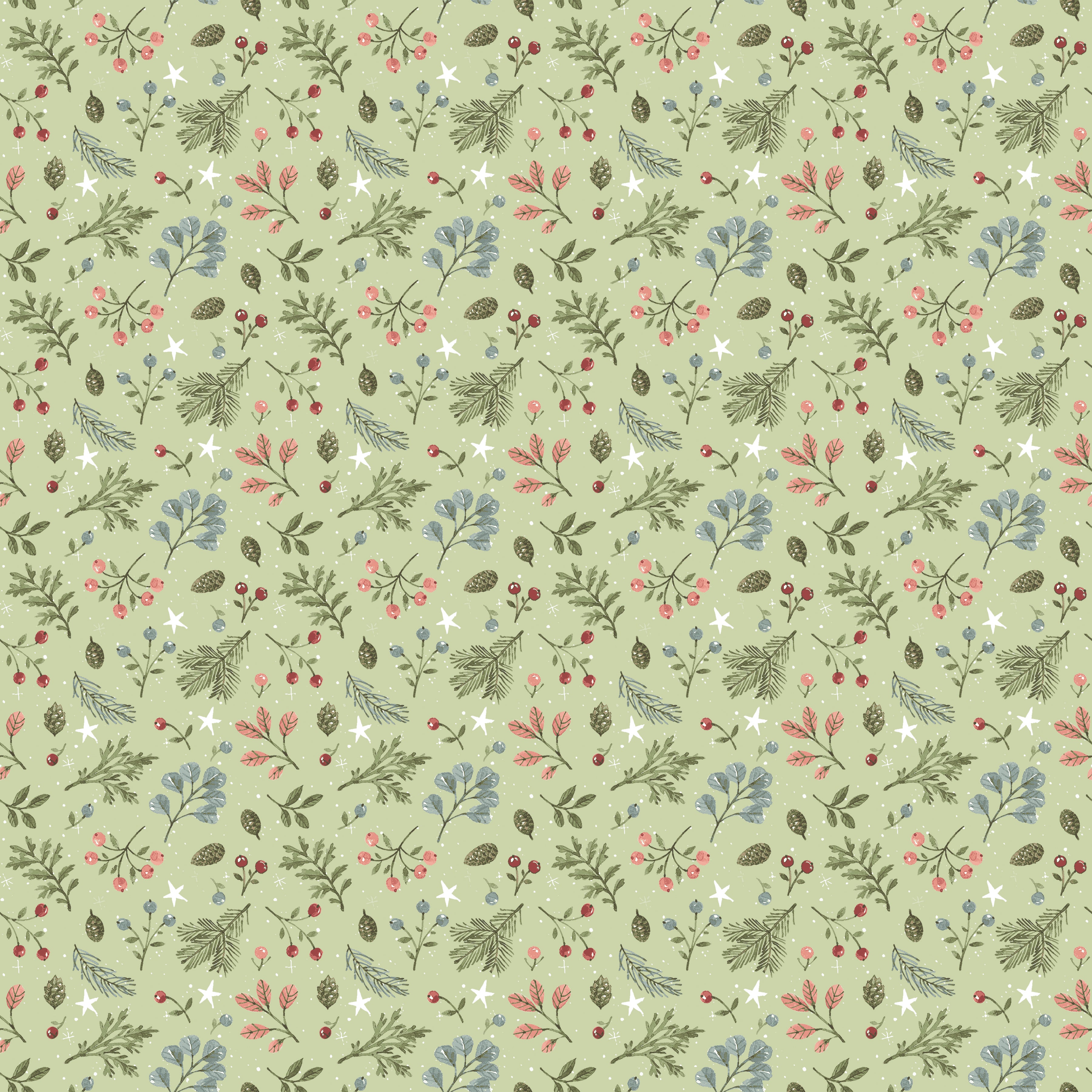 Magical Winterland | One Yard Bundle Snow by Lisa Audit for Riley Blake | 9pcs