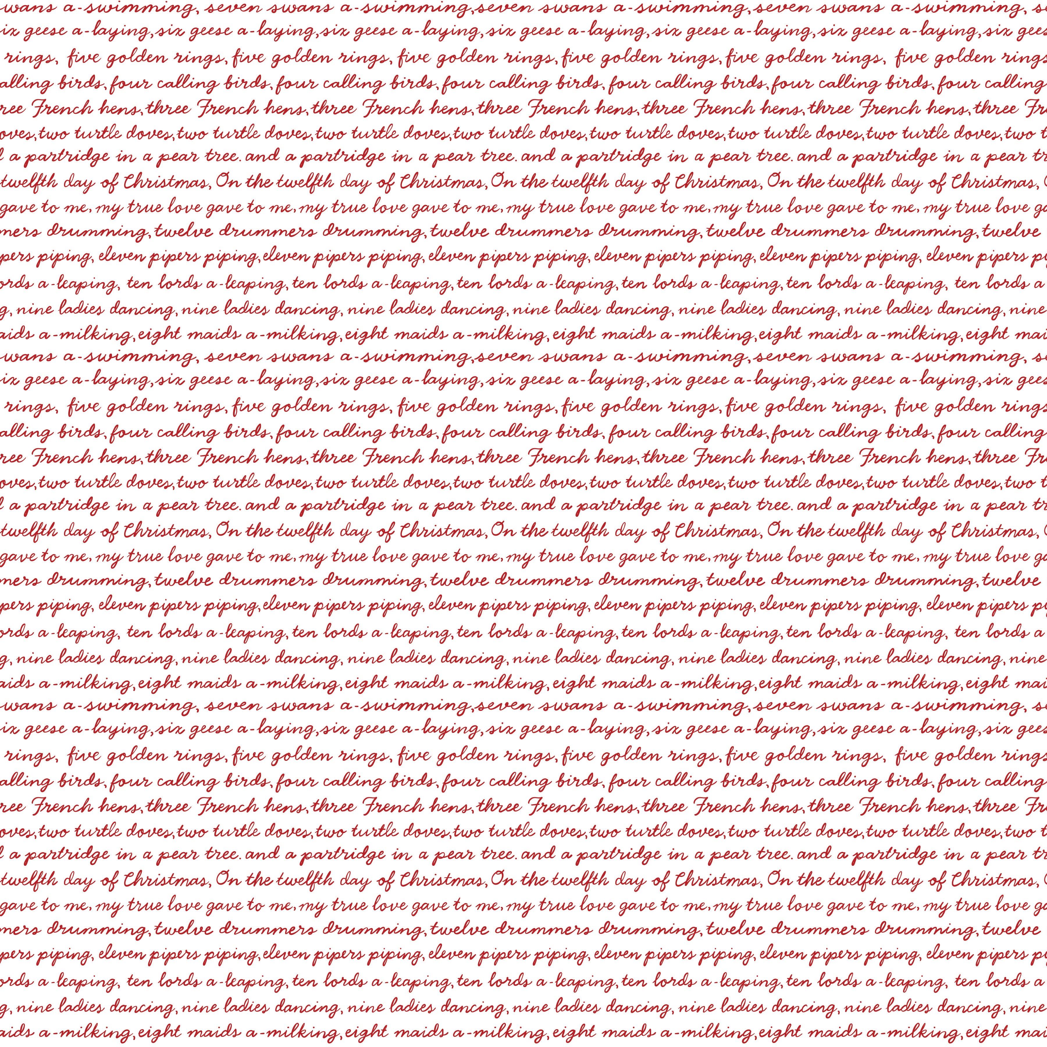 A Pear-fect Christmas | Calling Words White by Cayla Naylor for Riley Blake | C14974-WHITE