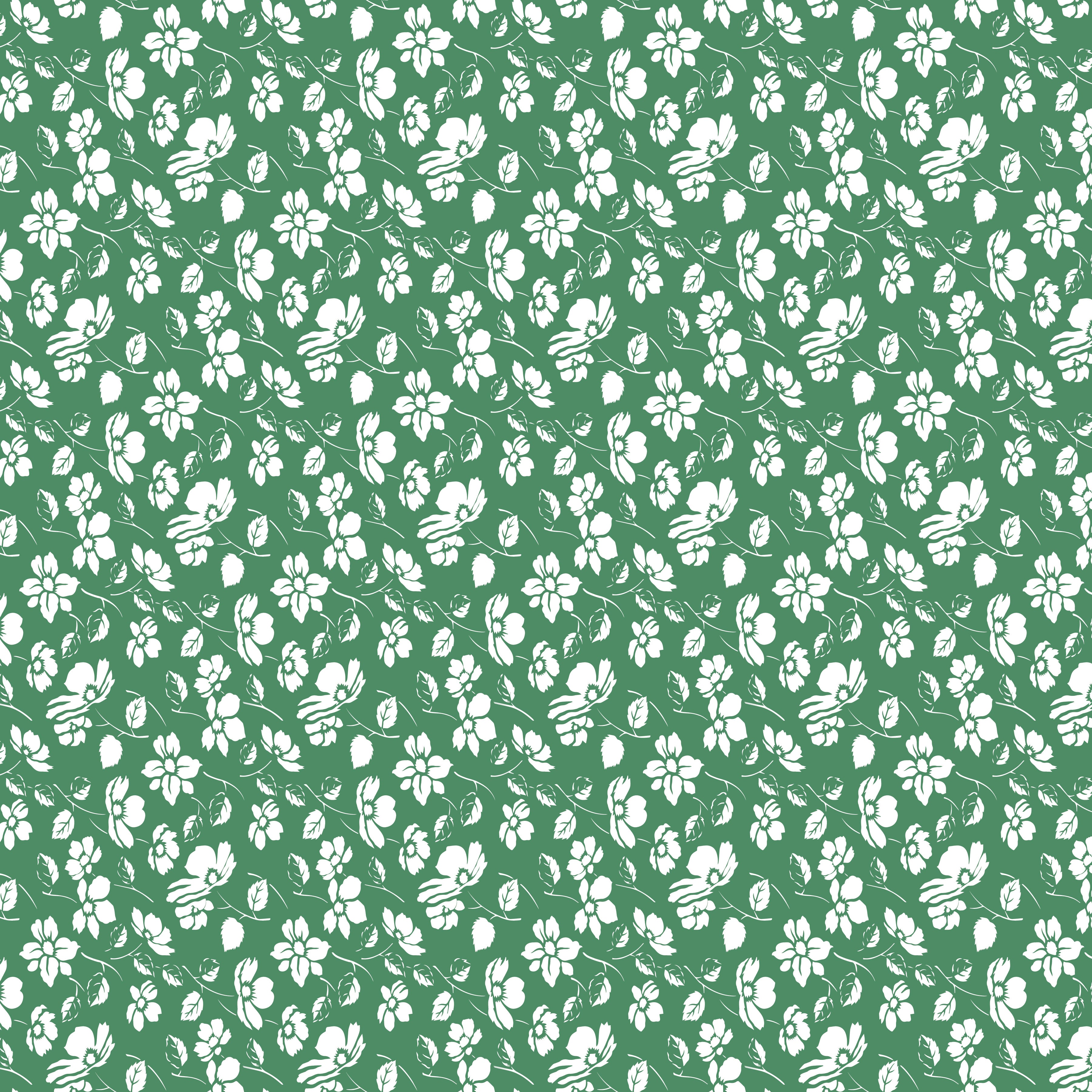 Always in Season | Mono Floral Green by American Jane for Riley Blake | C15105-GREEN