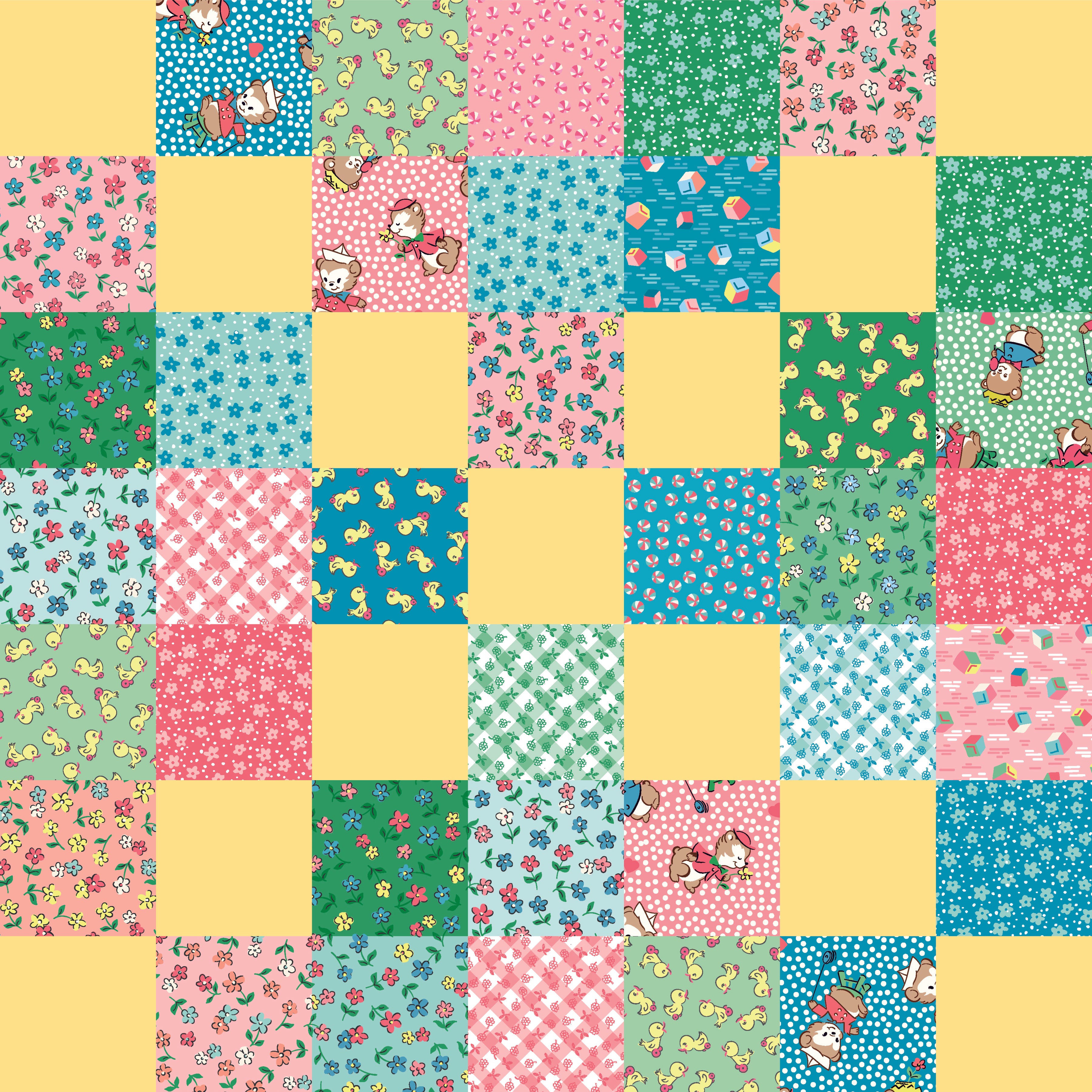 Playtime 30's | Cheater Print Multi by Lindsay Wilkes for Riley Blake | C15157-MULTI