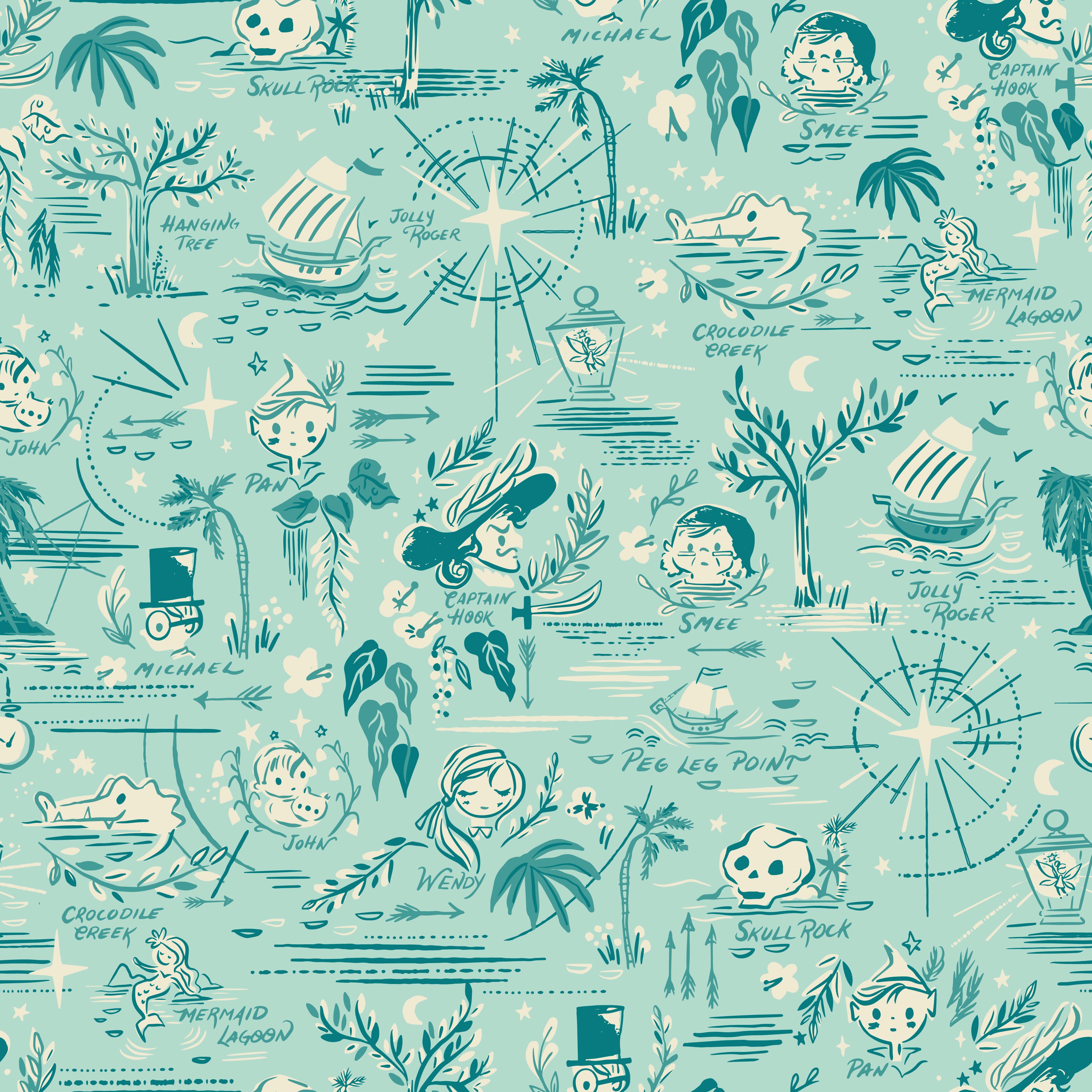 Forever Neverland | 10" Square Pack by Jill Howarth for Riley Blake | 42 pcs