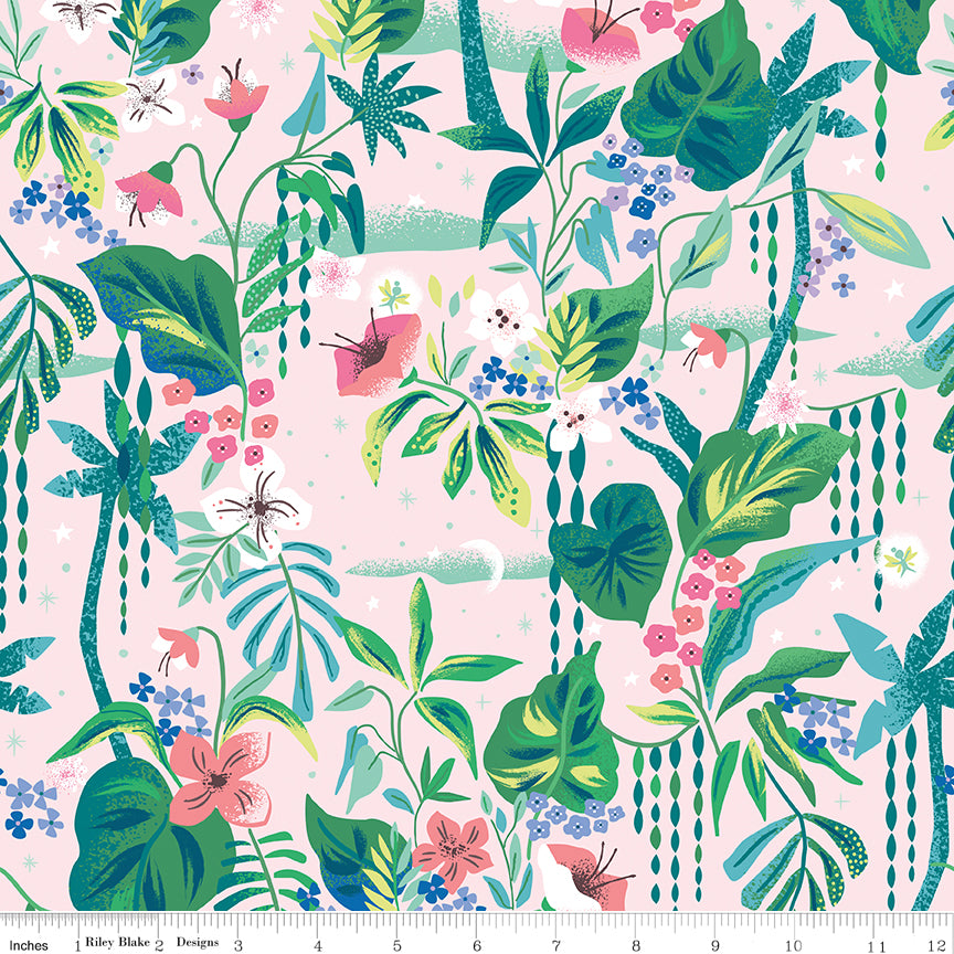 Forever Neverland | Tropical Floral Pink by Jill Howarth for Riley Blake | C15903-PINK