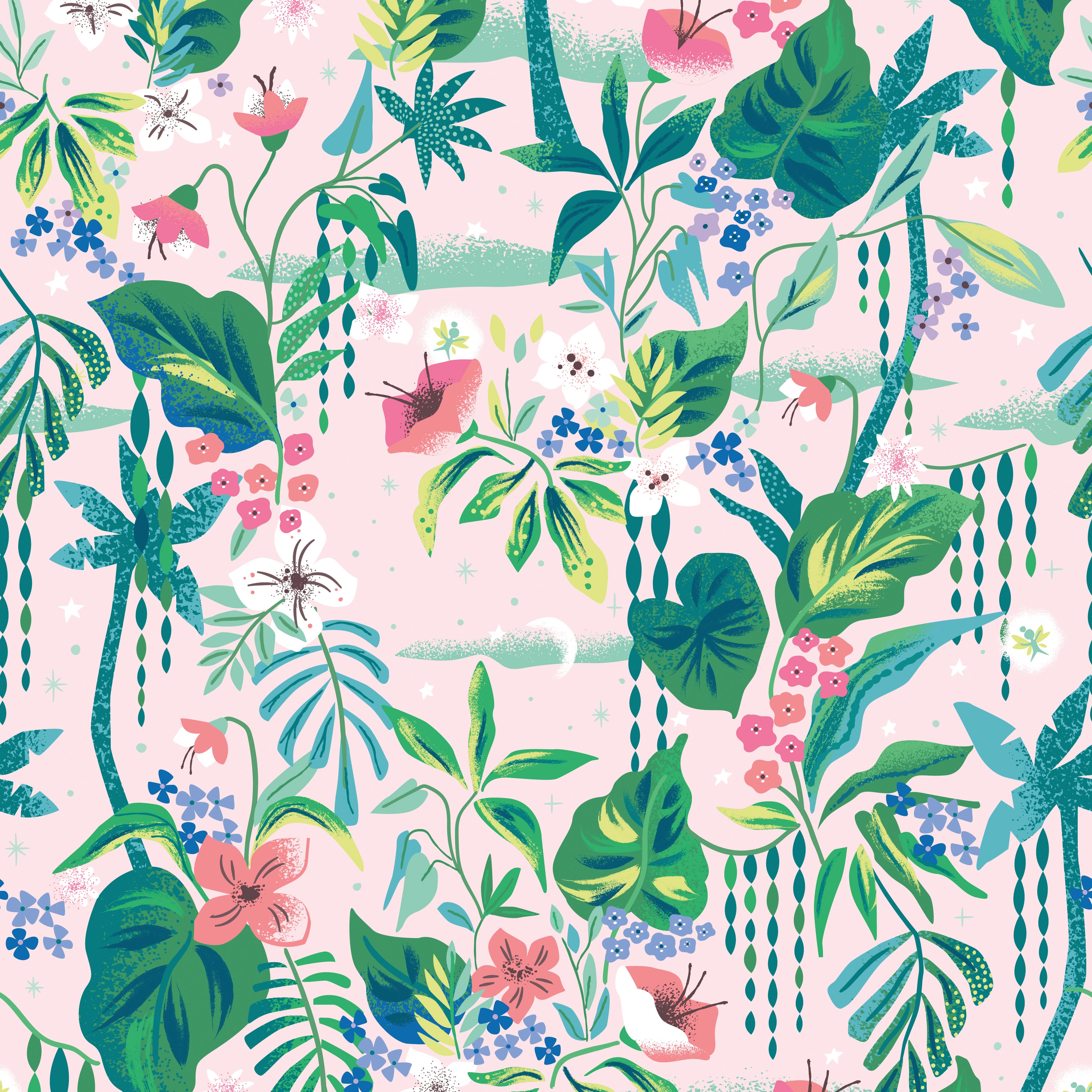 Forever Neverland | Tropical Floral Pink by Jill Howarth for Riley Blake | C15903-PINK