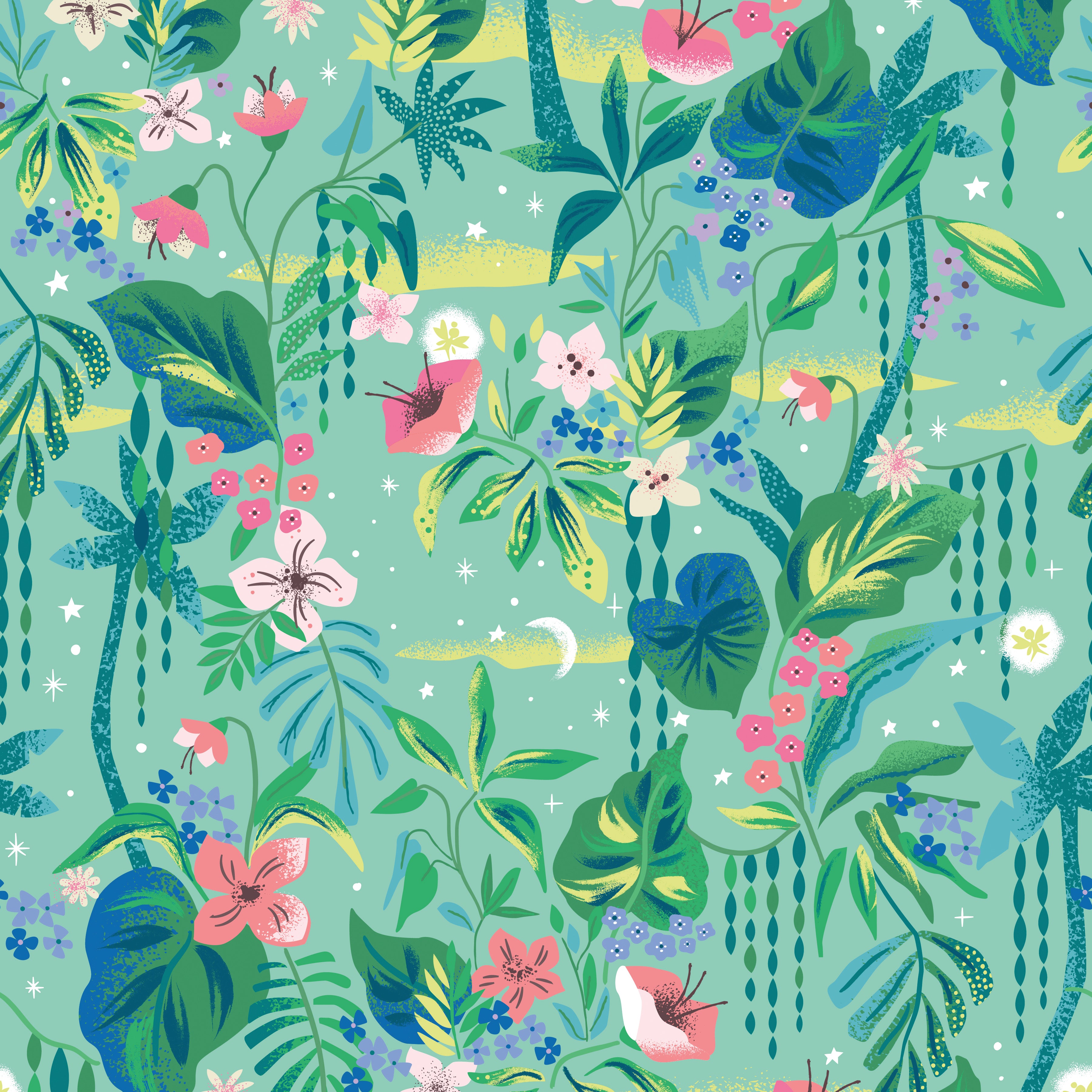 Forever Neverland | Tropical Floral Songbird by Jill Howarth for Riley Blake | C15903-SONGBIRD