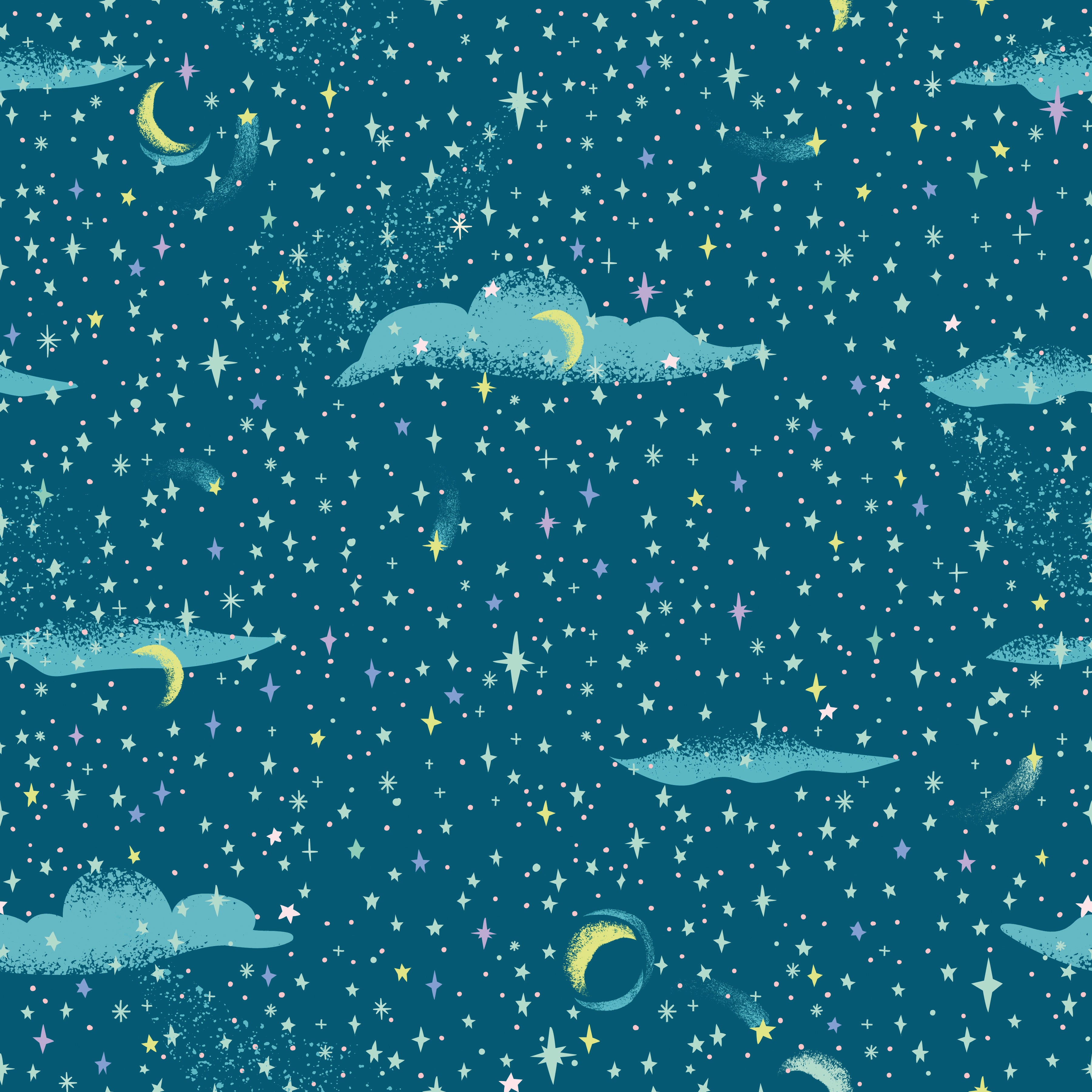 Forever Neverland | Pixie Dust Night by Jill Howarth for Riley Blake | C15905-NIGHT